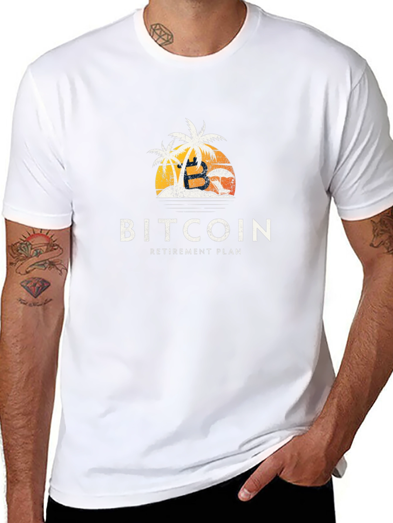 Bitcoin Retirement Plan Black T-Shirt