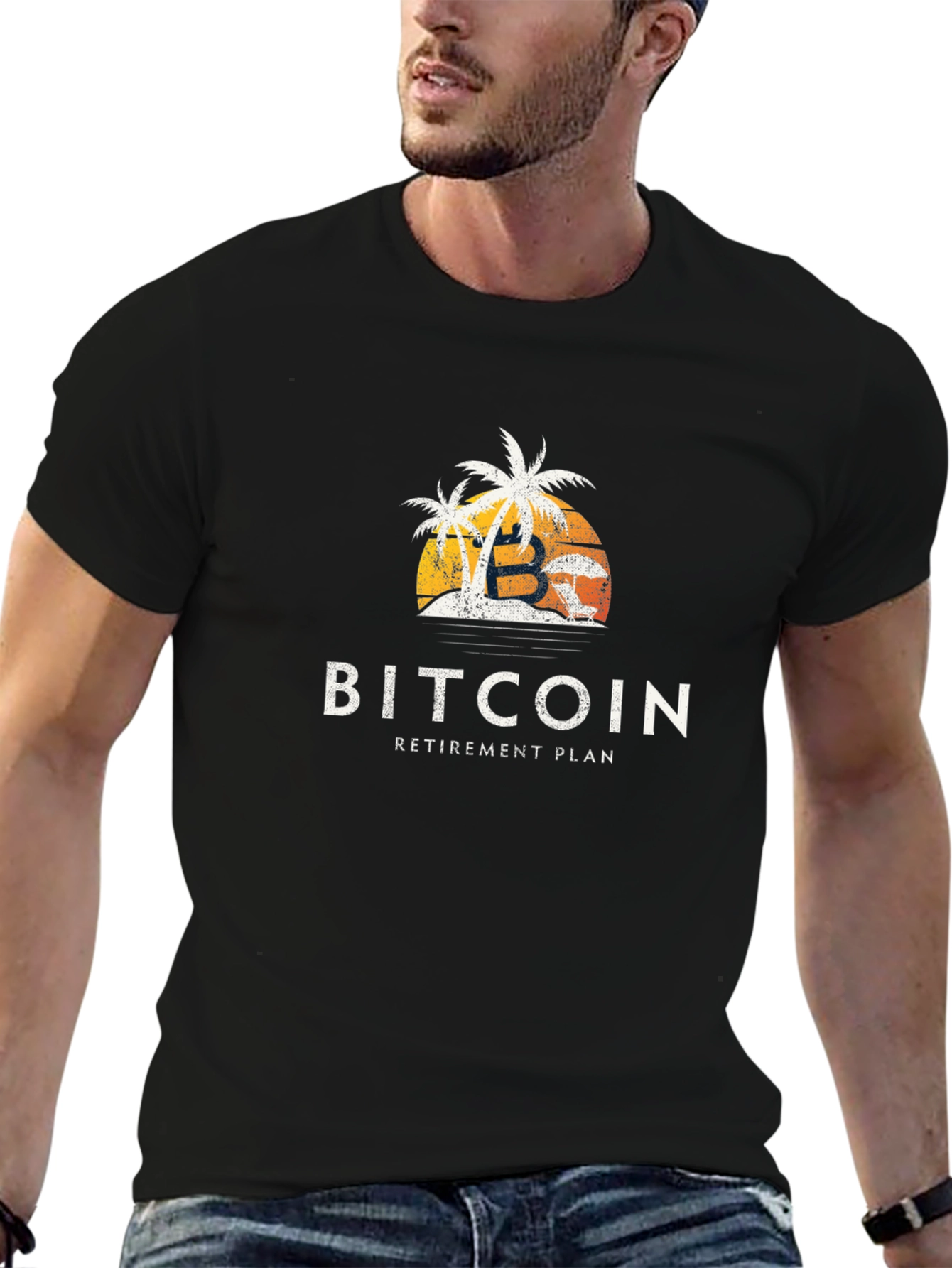 Bitcoin Retirement Plan Black T-Shirt