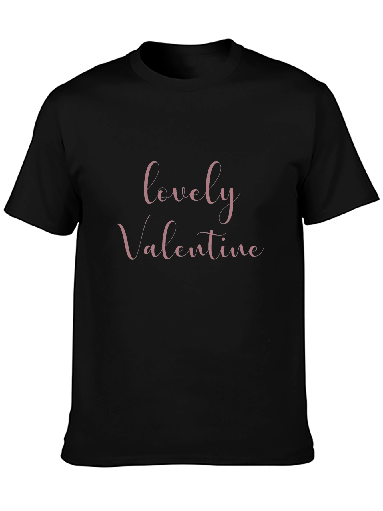 Lovely Valentine Black T-Shirt