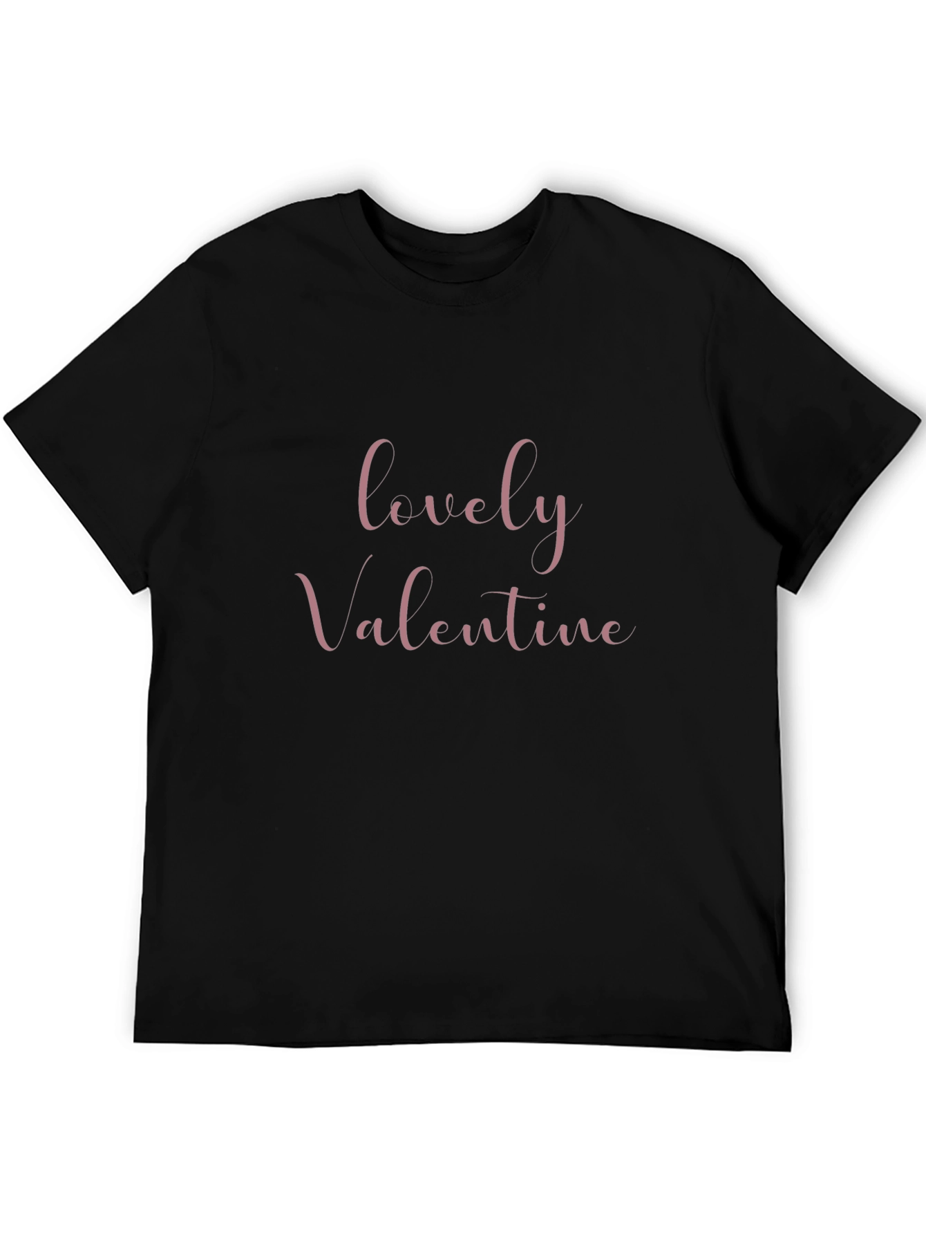 Lovely Valentine Black T-Shirt