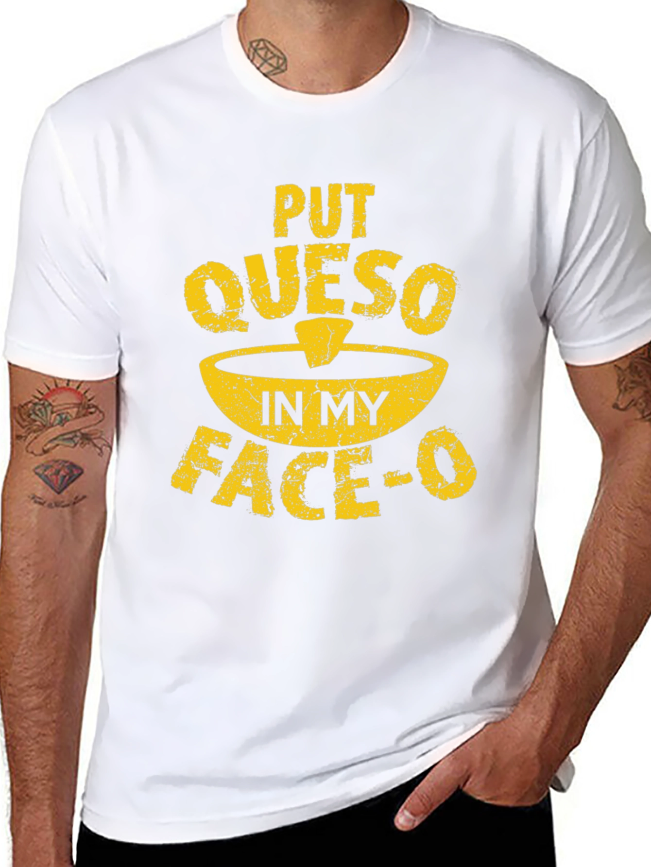Funny Queso T-Shirt - Put Queso In My Face-O