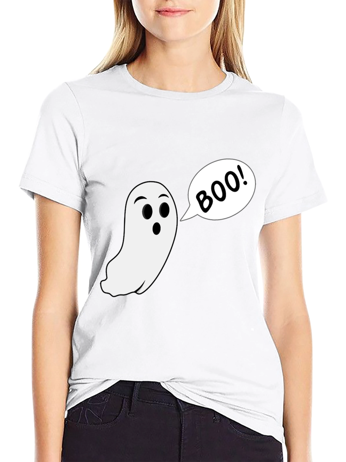 Boo! Ghost Graphic Halloween T-Shirt