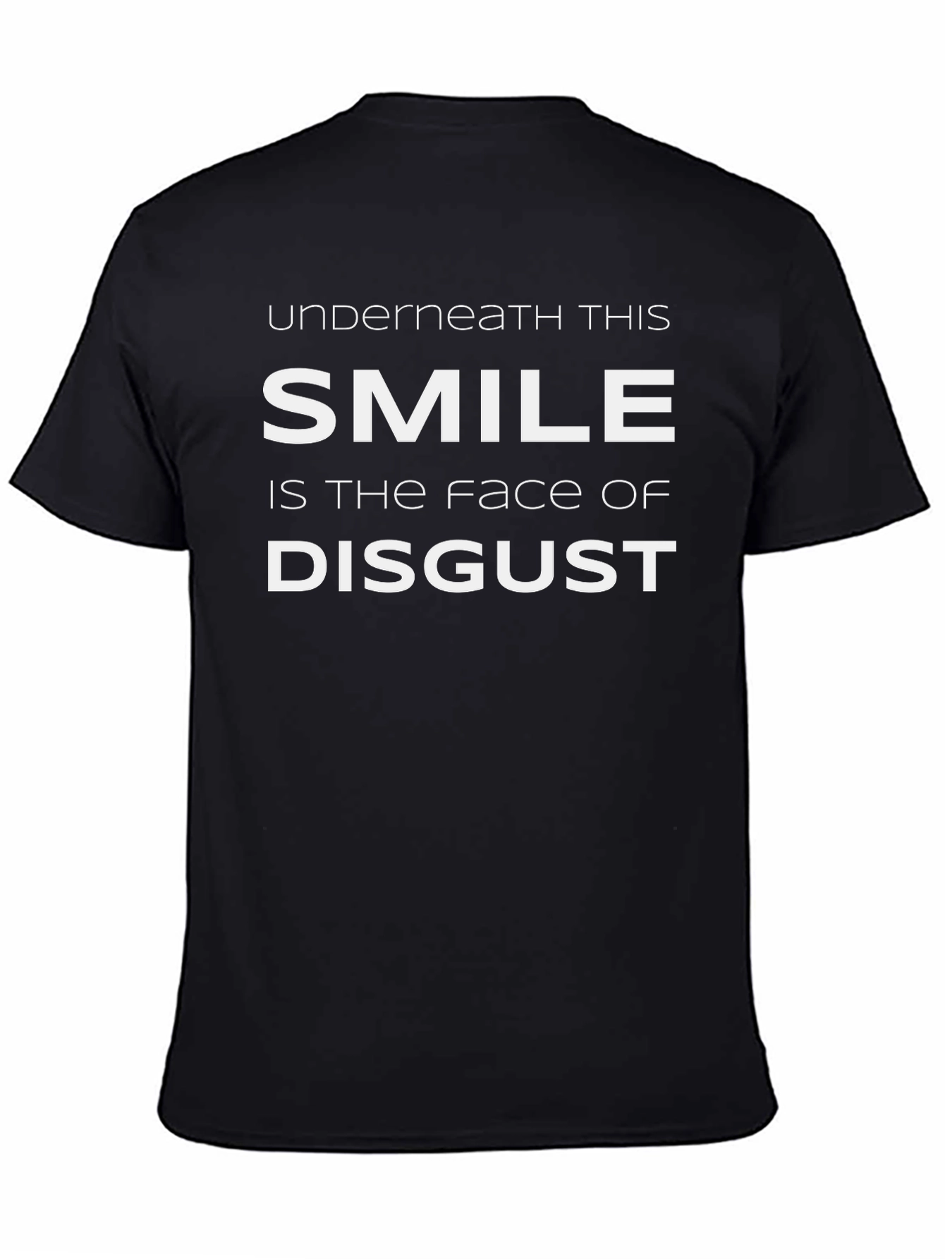 Smile Disgust Graphic Tee - Sarcastic Humor T-Shirt