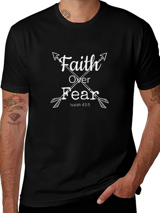 Faith Over Fear Arrow Graphic T-Shirt