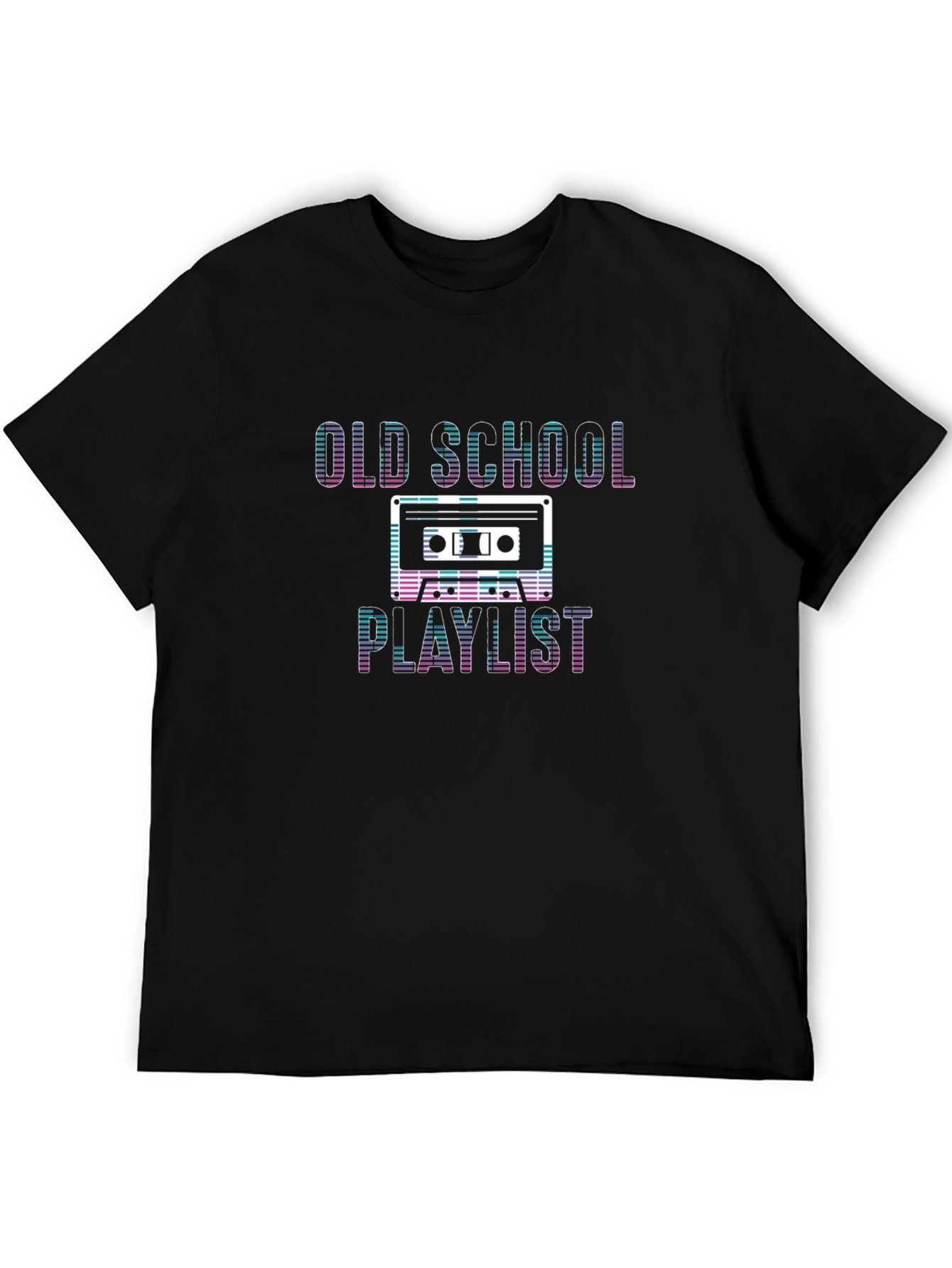 Retro Old School Playlist Graphic T-Shirt