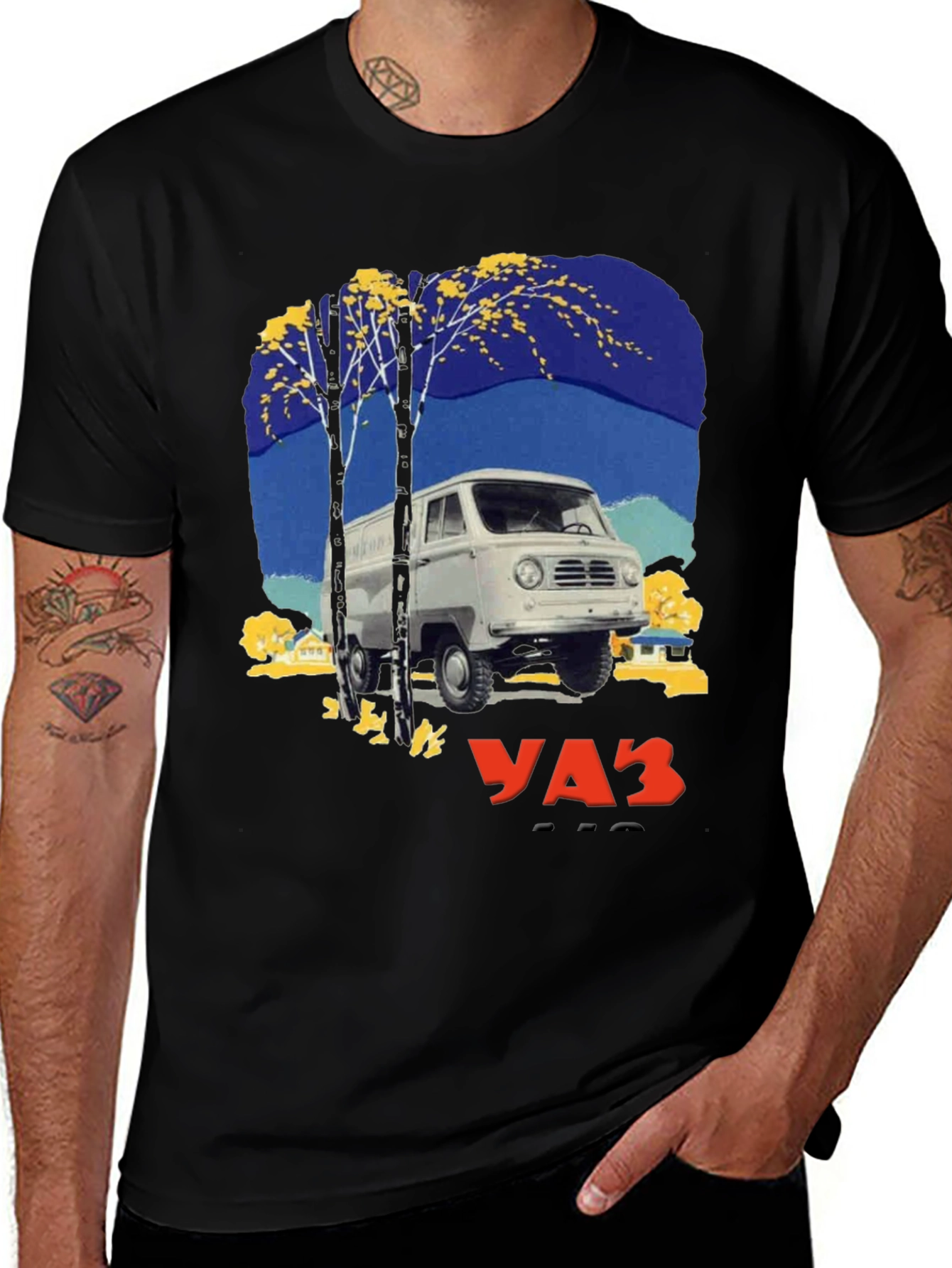 Retro UAZ Van Graphic Tee