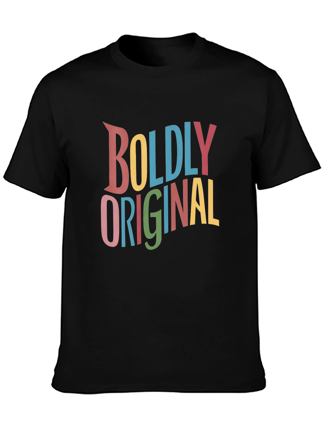 Boldly Original Graphic T-Shirt - Black Cotton Tee