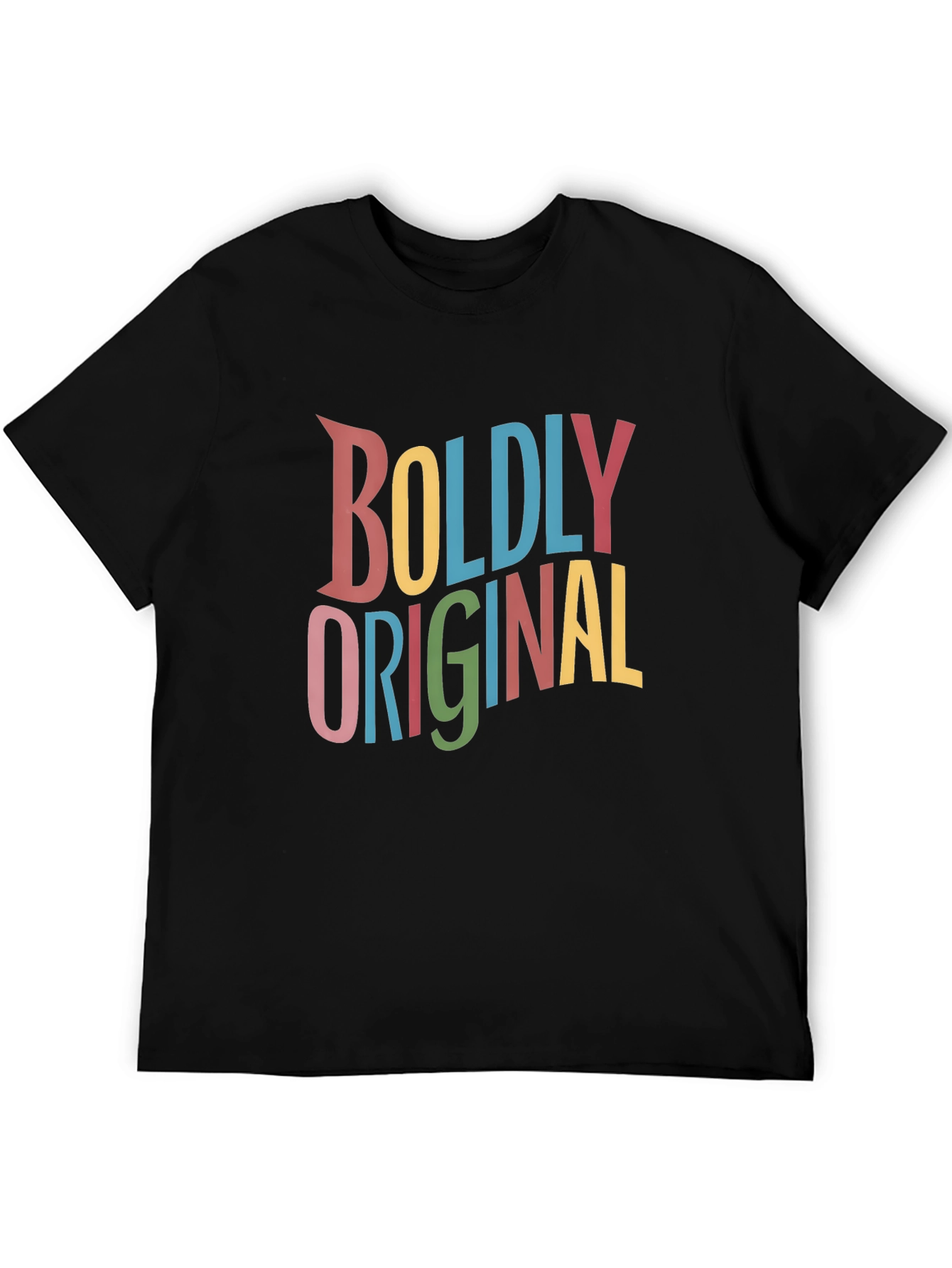 Boldly Original Graphic T-Shirt - Black Cotton Tee
