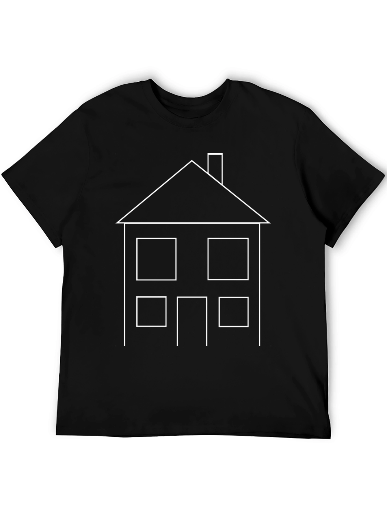 Minimalist House Graphic Tee - Modern Style
