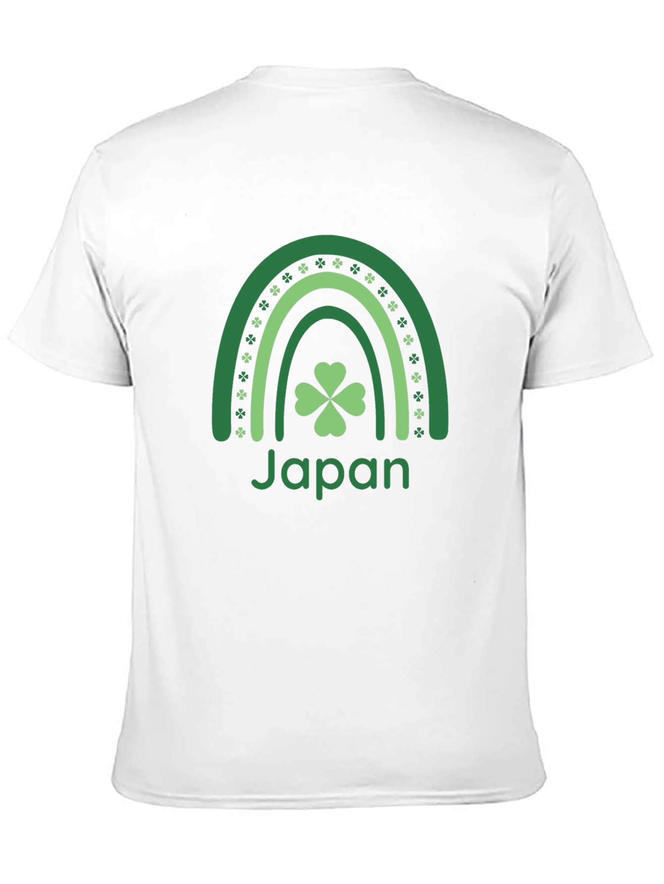 St. Patricks Day Japan Shamrock Rainbow Graphic Tee