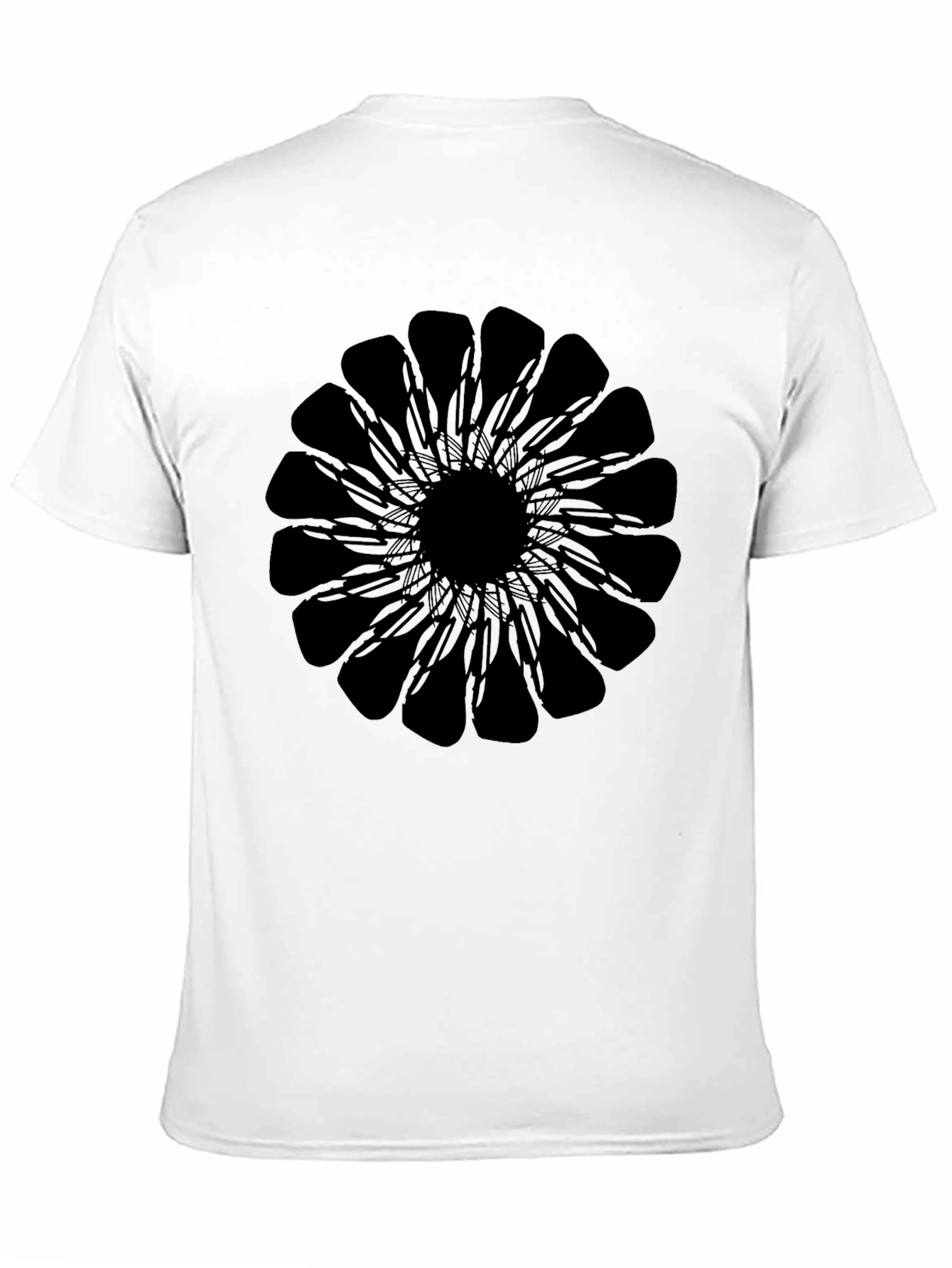 Black Mandala Graphic Tee - Stylish & Unique Design