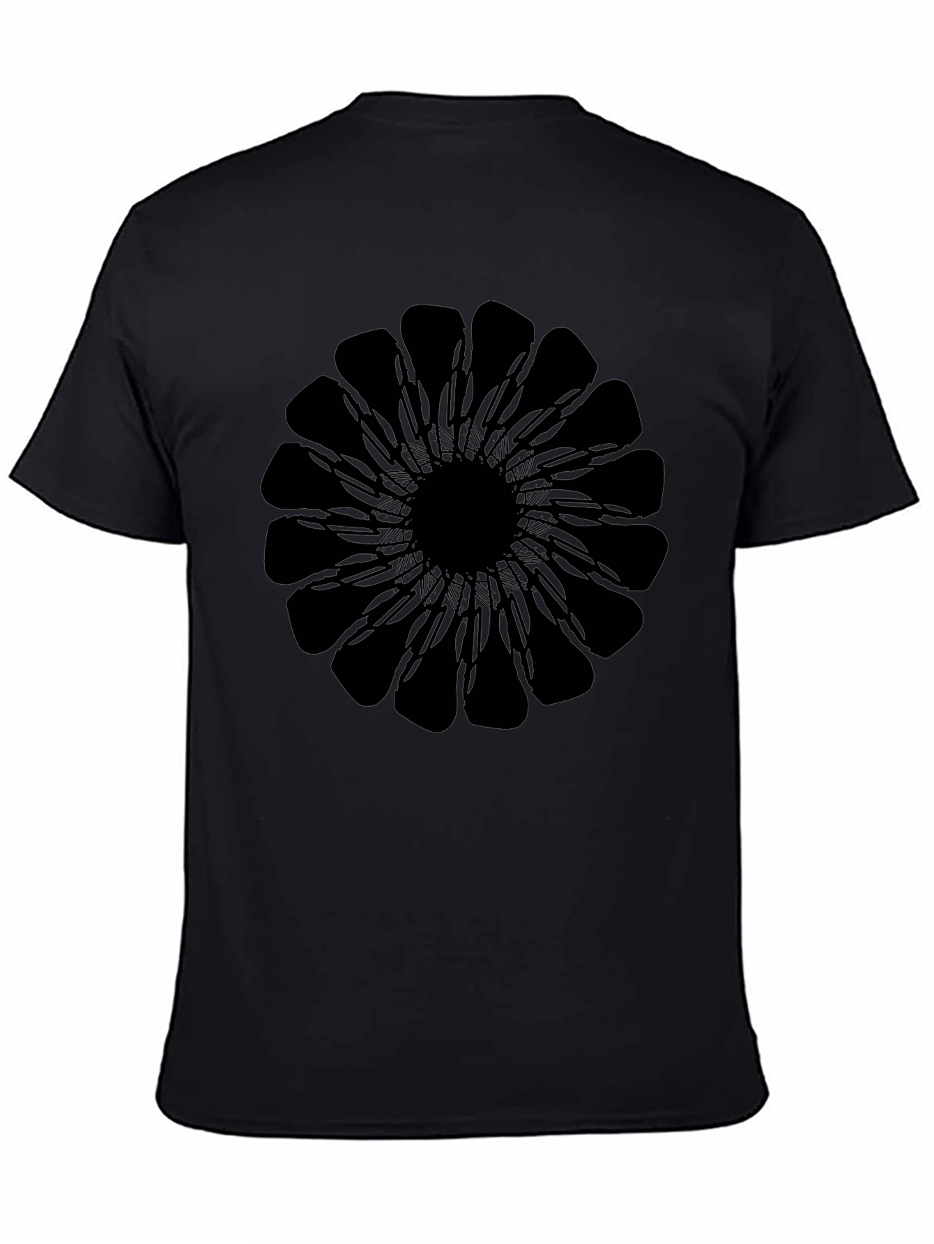 Black Mandala Graphic Tee - Stylish & Unique Design