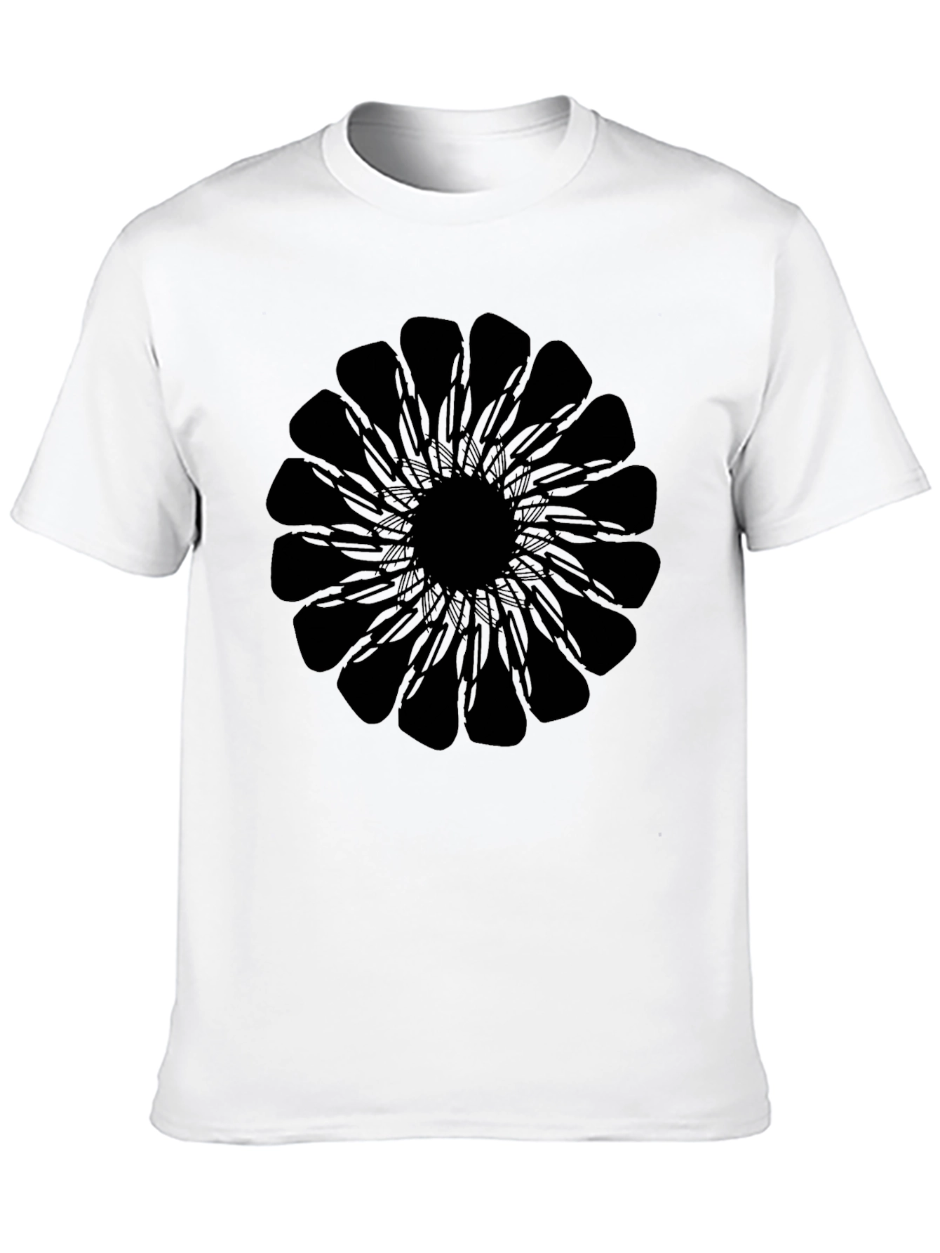 Black Mandala Graphic Tee - Stylish & Unique Design