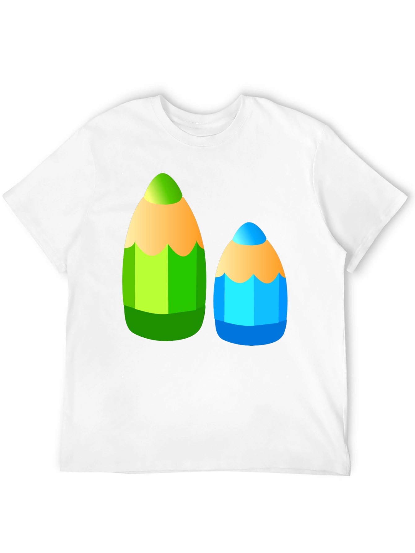 Fun Pencil Graphic Tee - Black Cotton T-Shirt