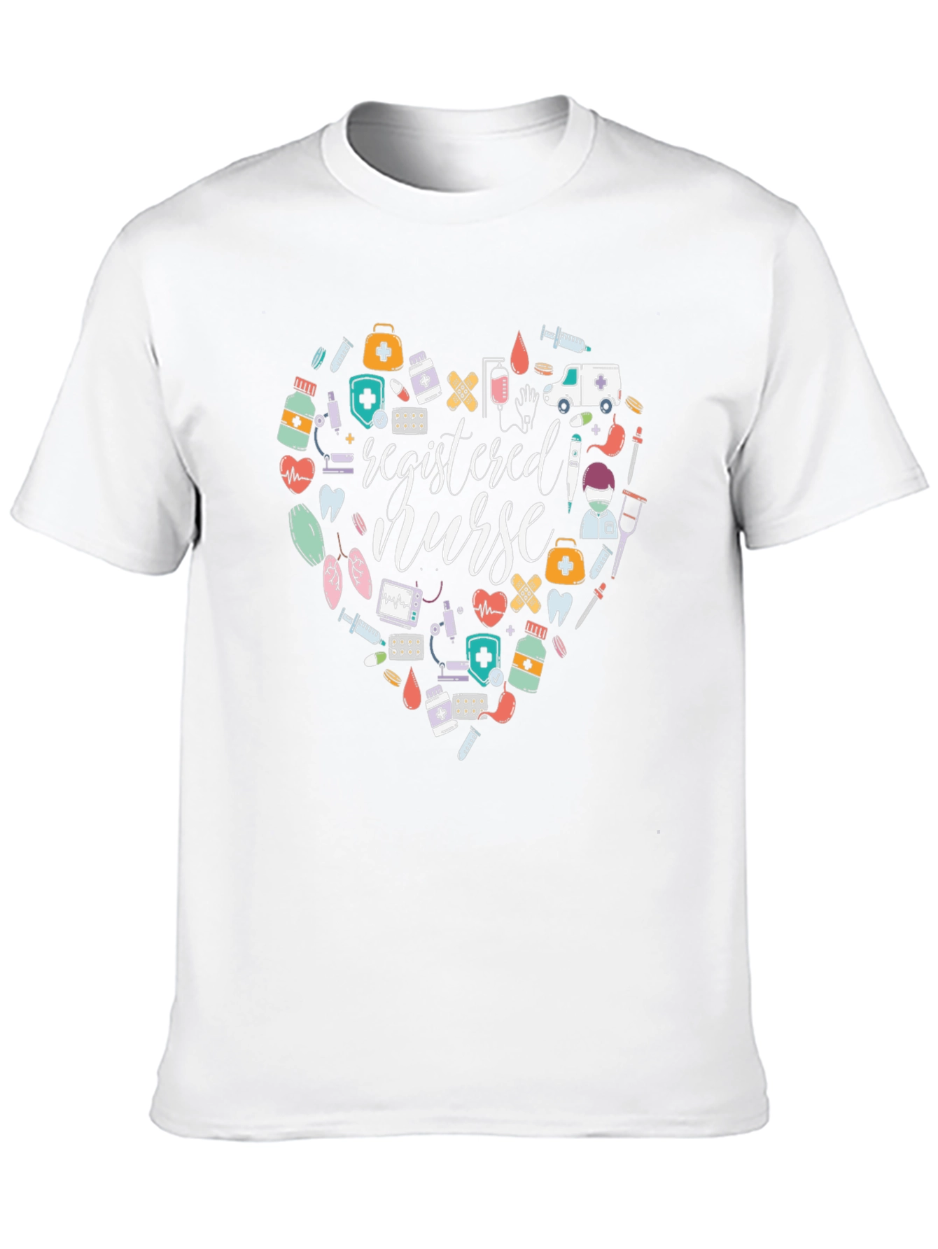 Registered Nurse Heart Graphic T-Shirt