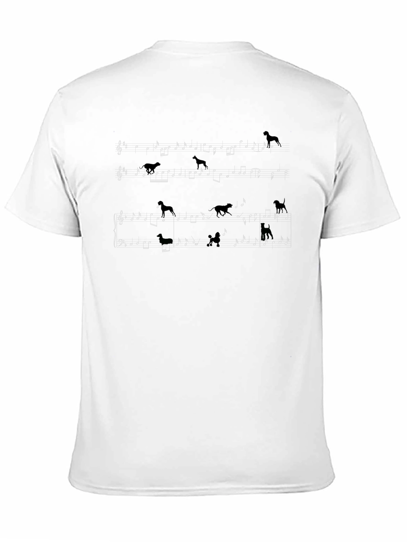 Dog Music T-Shirt - Musical Dog Lover Tee