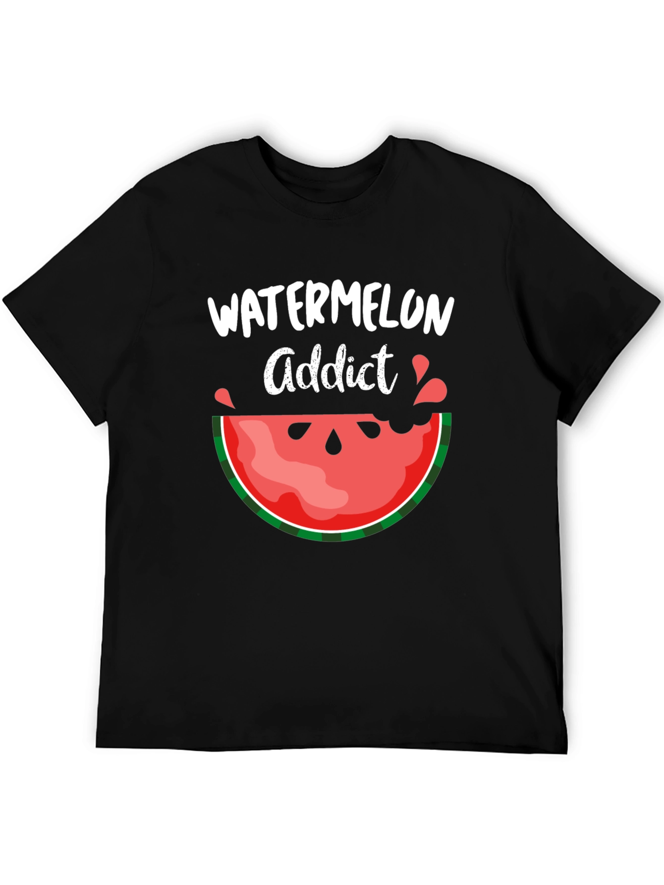 Watermelon Addict Graphic Tee - Summer Fun T-Shirt
