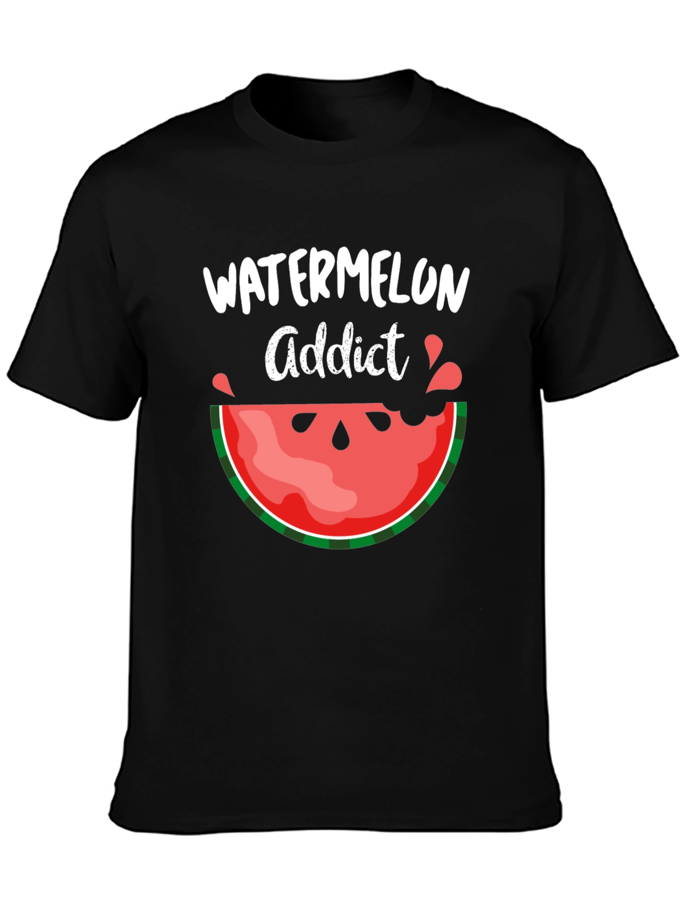 Watermelon Addict Graphic Tee - Summer Fun T-Shirt