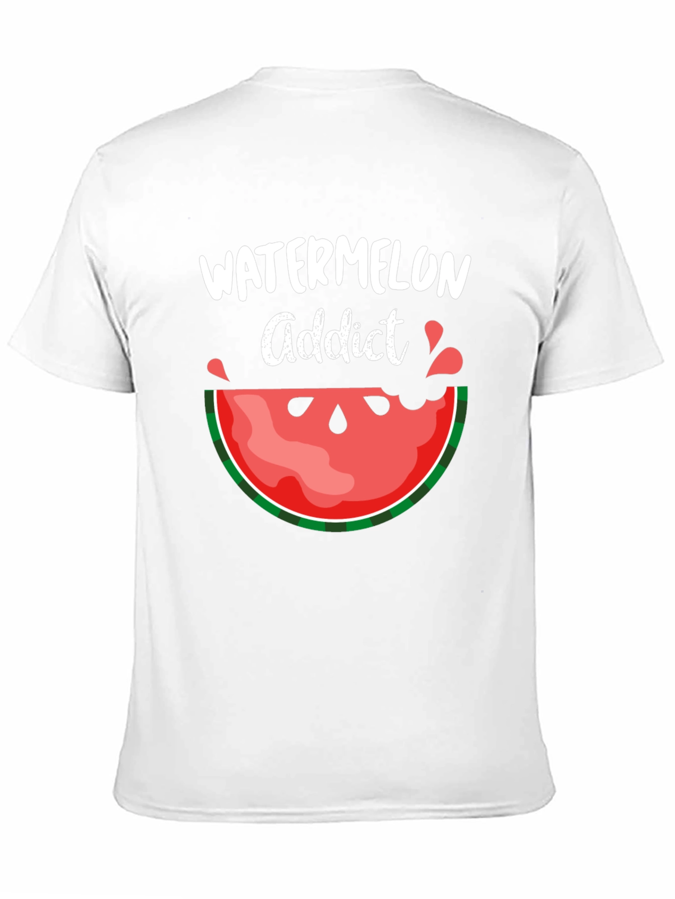 Watermelon Addict Graphic Tee - Summer Fun T-Shirt