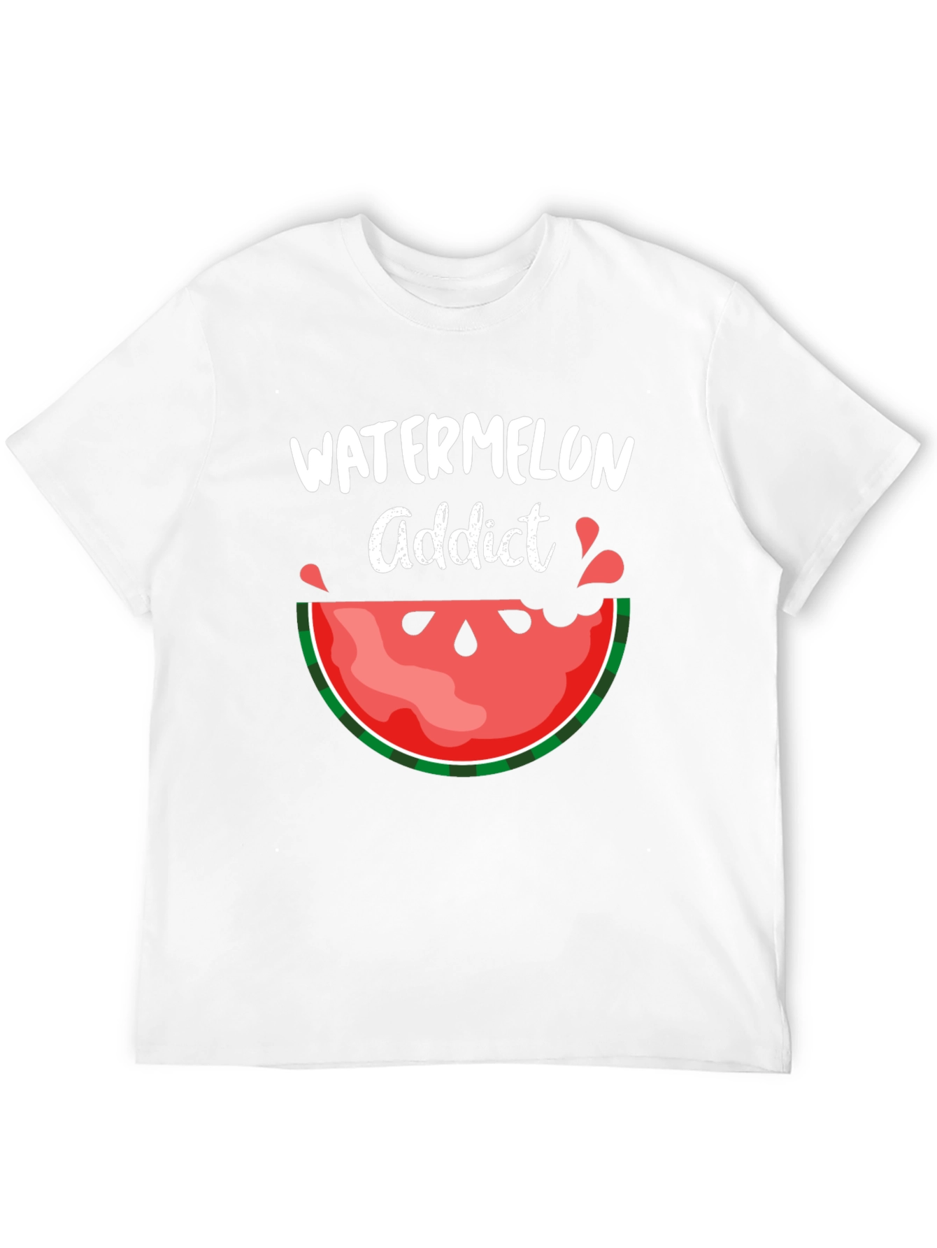 Watermelon Addict Graphic Tee - Summer Fun T-Shirt