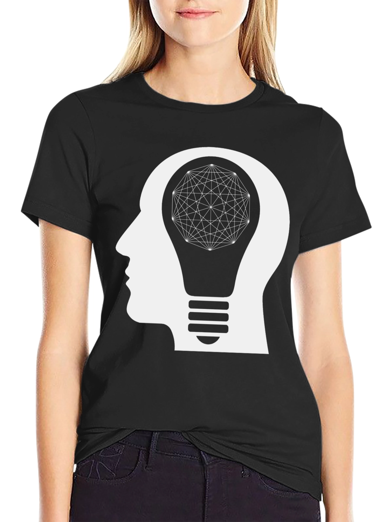 Enlightened Mind T-Shirt - Geometric Brain Power