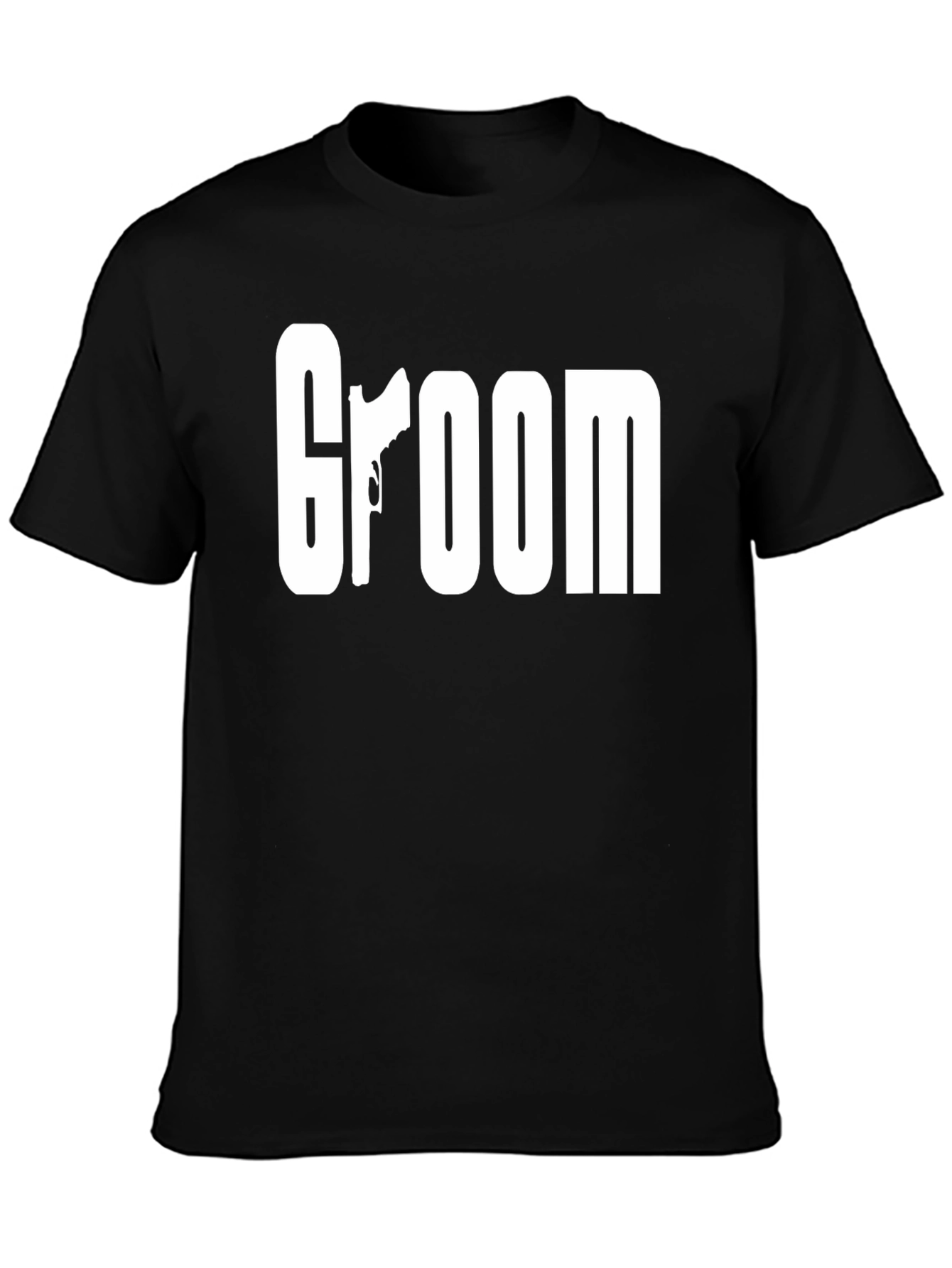Groom Graphic Tee - Gun Silhouette Design