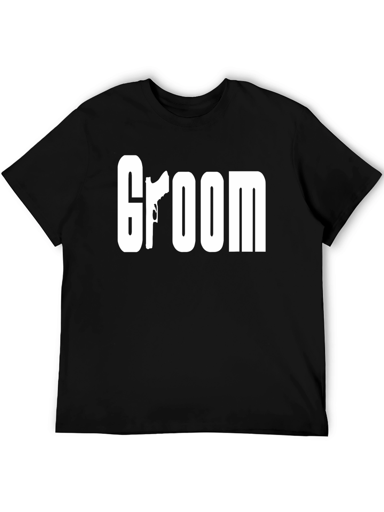 Groom Graphic Tee - Gun Silhouette Design