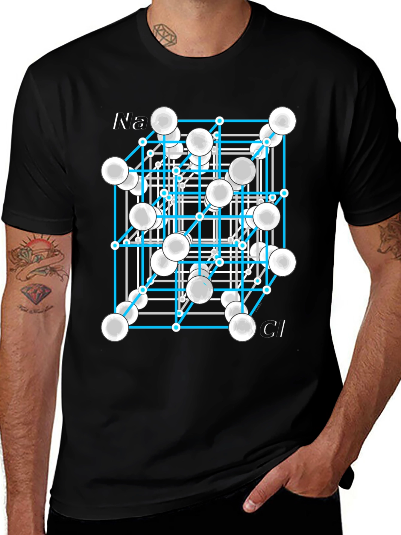 Sodium Chloride Molecule T-Shirt