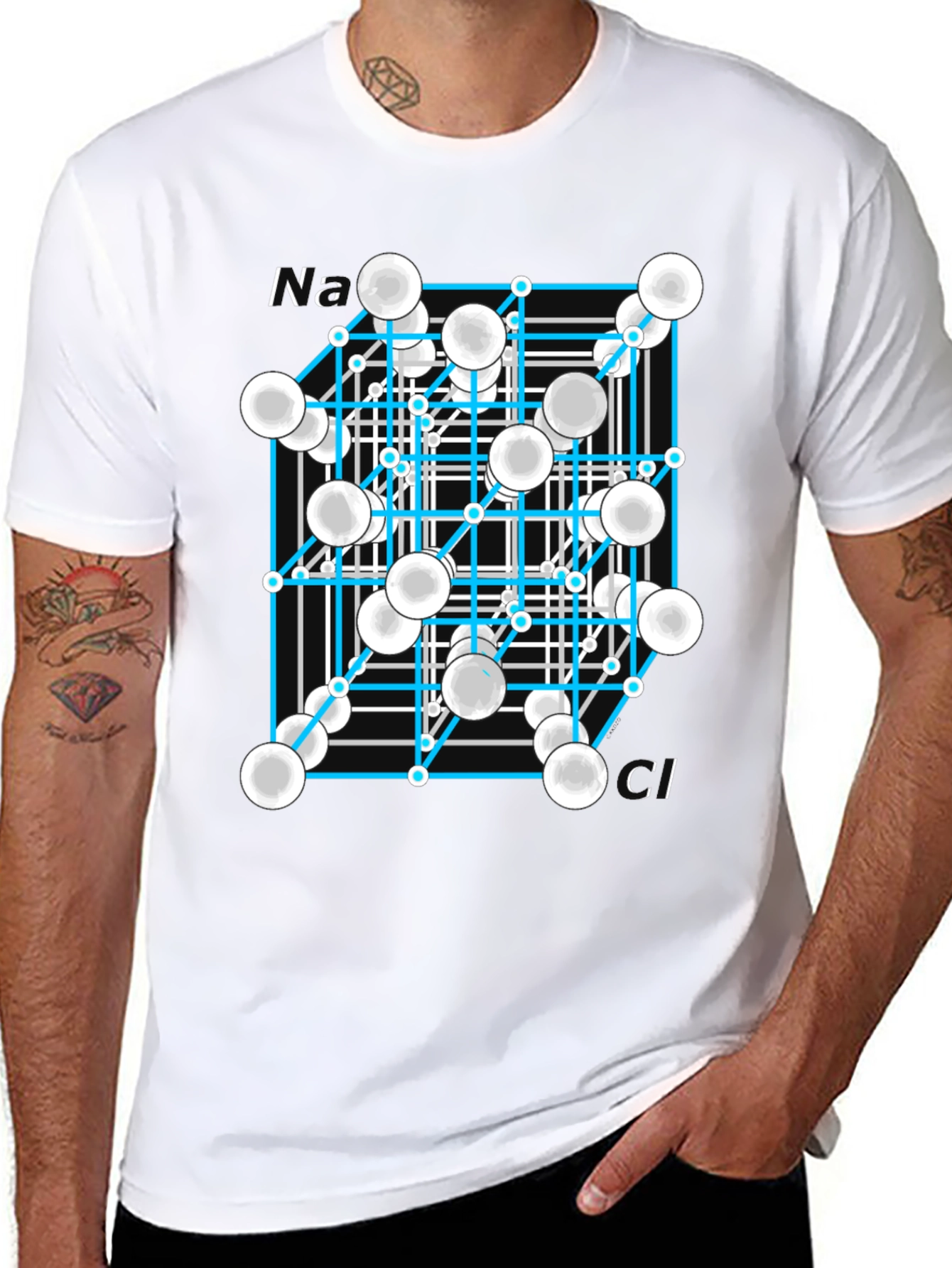 Sodium Chloride Molecule T-Shirt