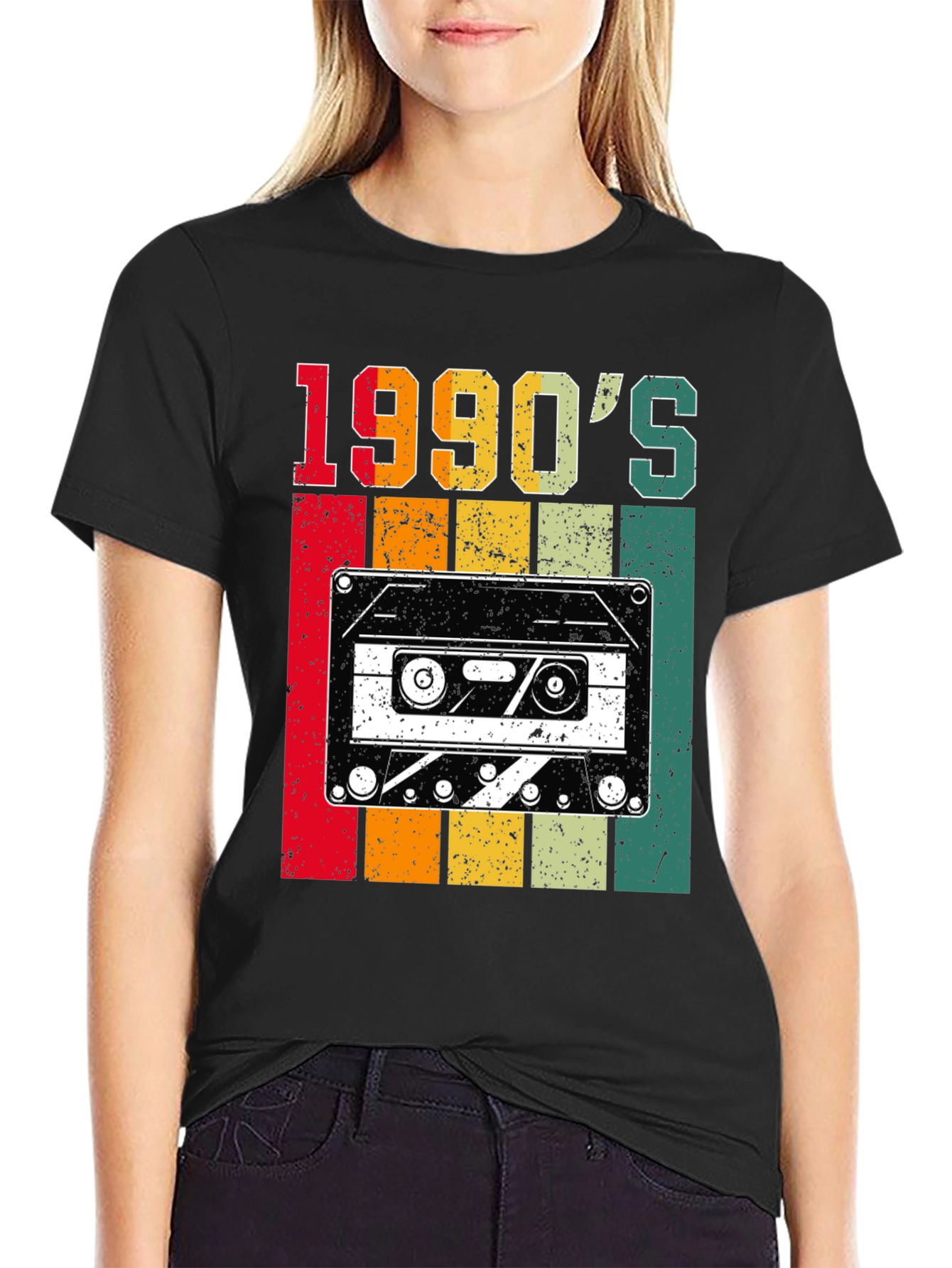 Retro 1990s Cassette Tape Graphic T-Shirt