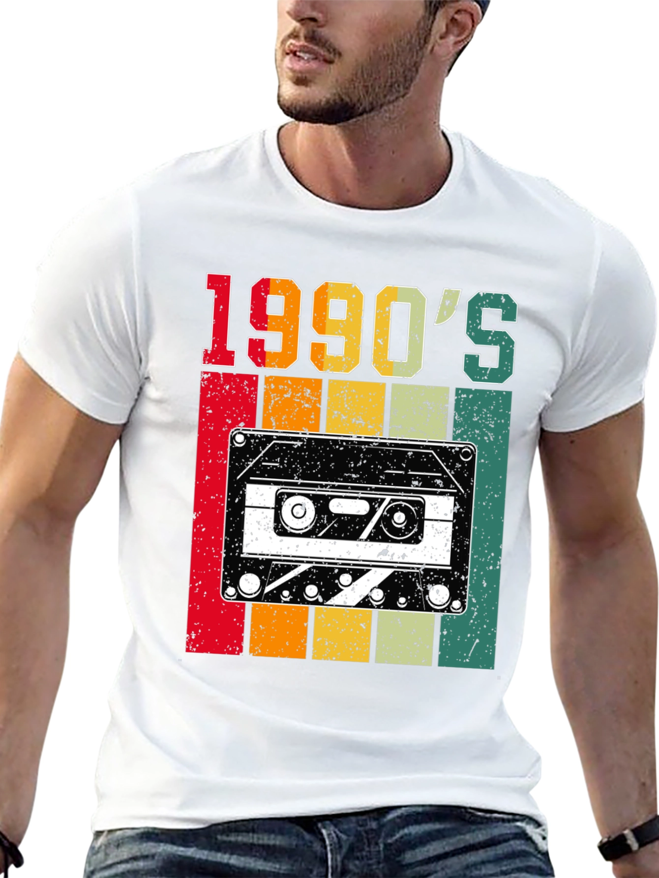 Retro 1990s Cassette Tape Graphic T-Shirt