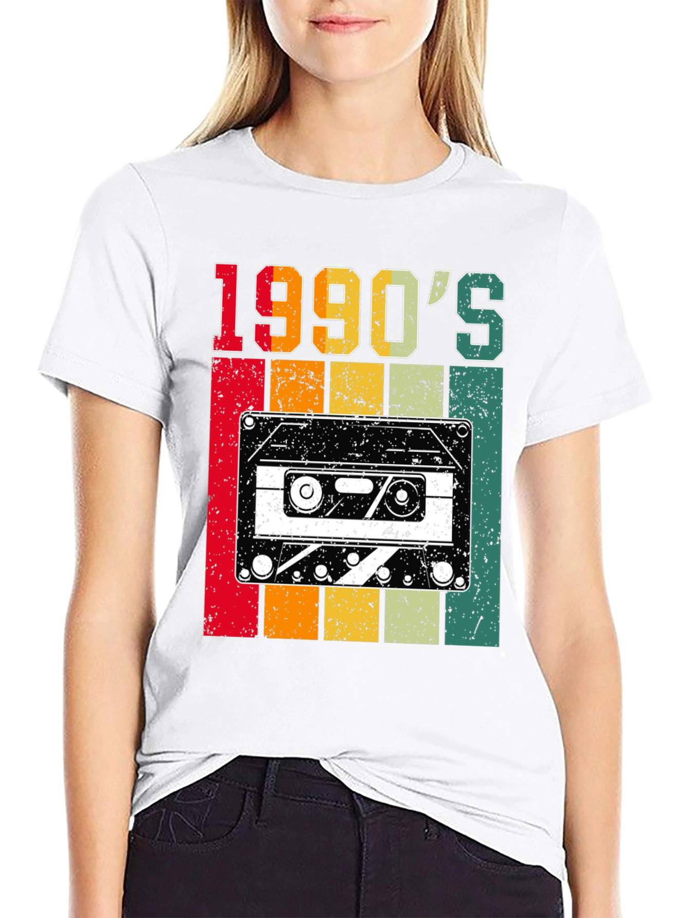 Retro 1990s Cassette Tape Graphic T-Shirt