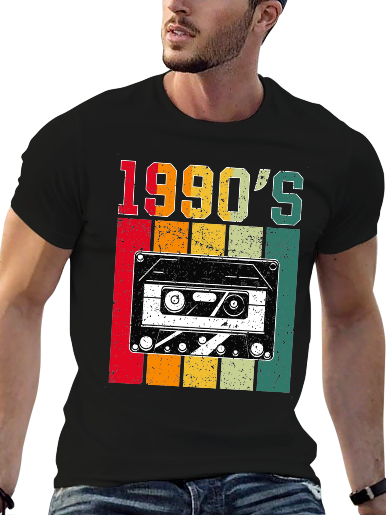 Retro 1990s Cassette Tape Graphic T-Shirt