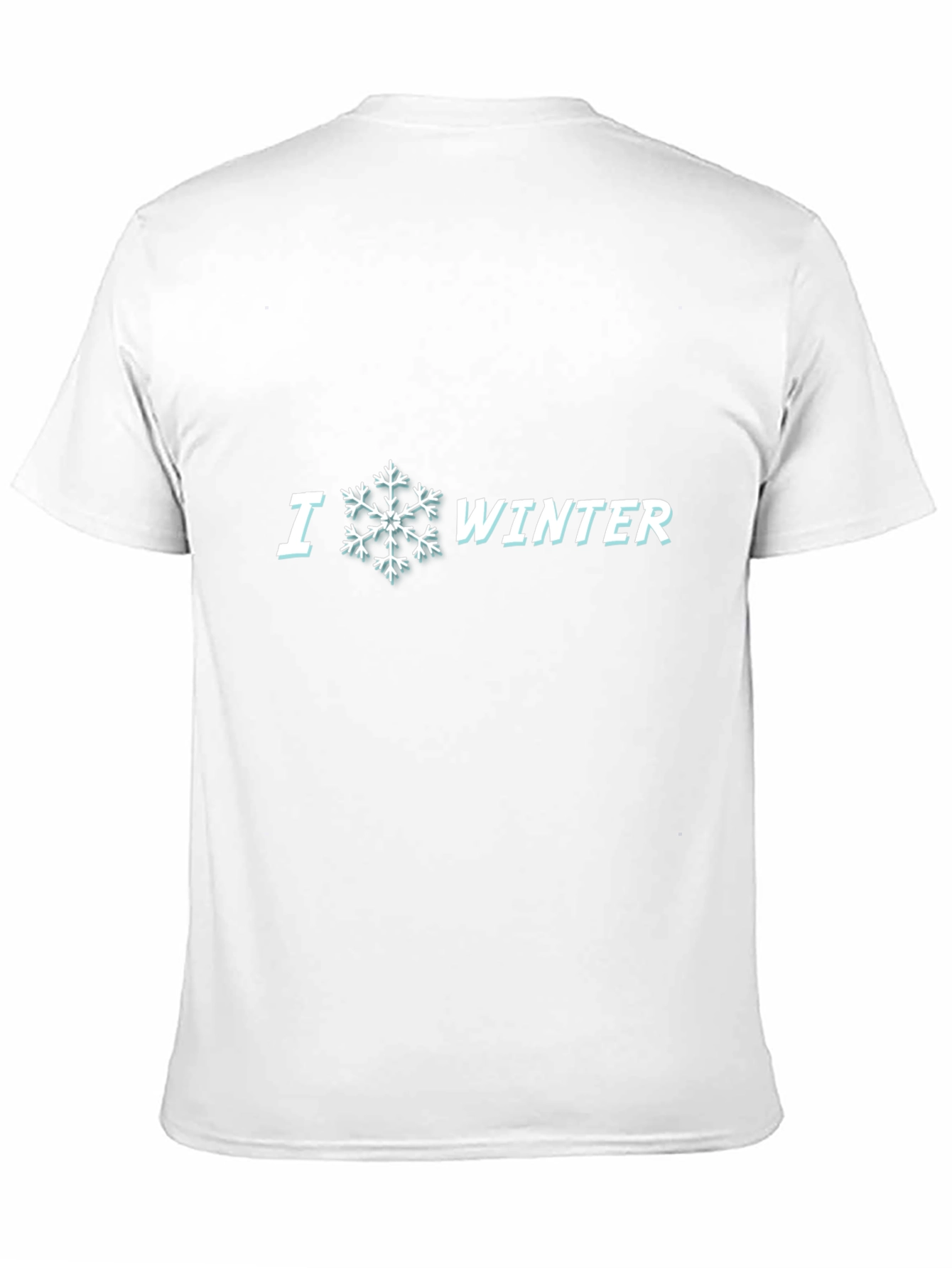 I Heart Winter Snowflake Graphic Tee - Black