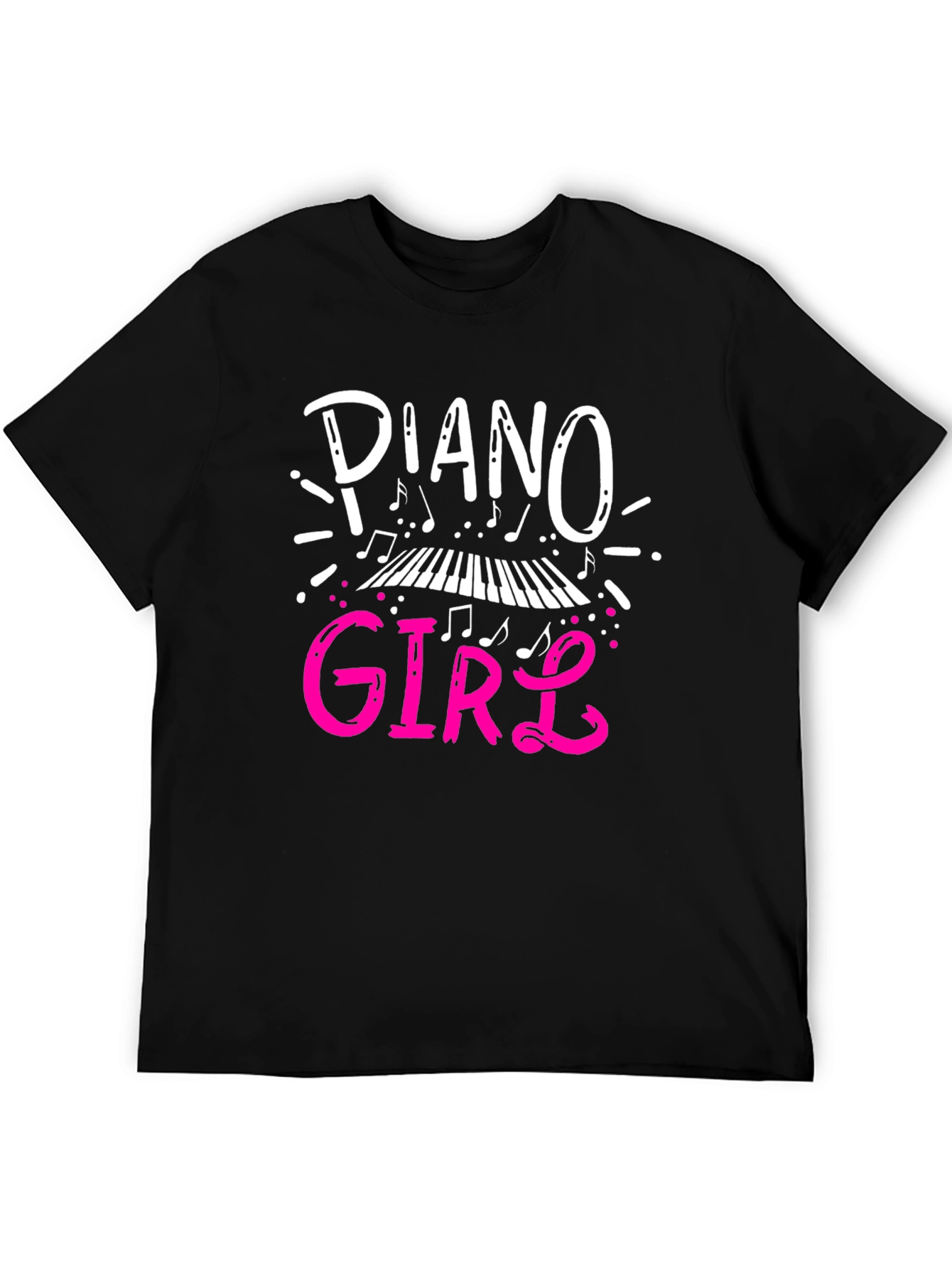 Piano Girl T-Shirt - Music Lover Tee