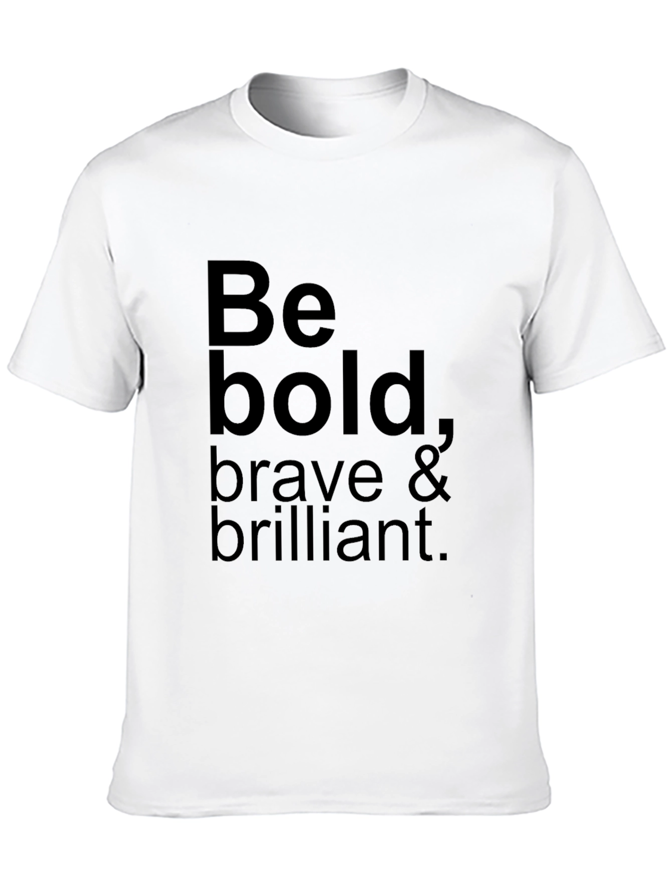 Be Bold Graphic Tee - Black Cotton Casual Shirt