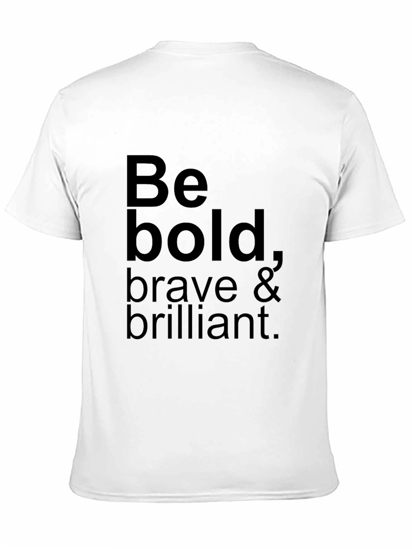 Be Bold Graphic Tee - Black Cotton Casual Shirt