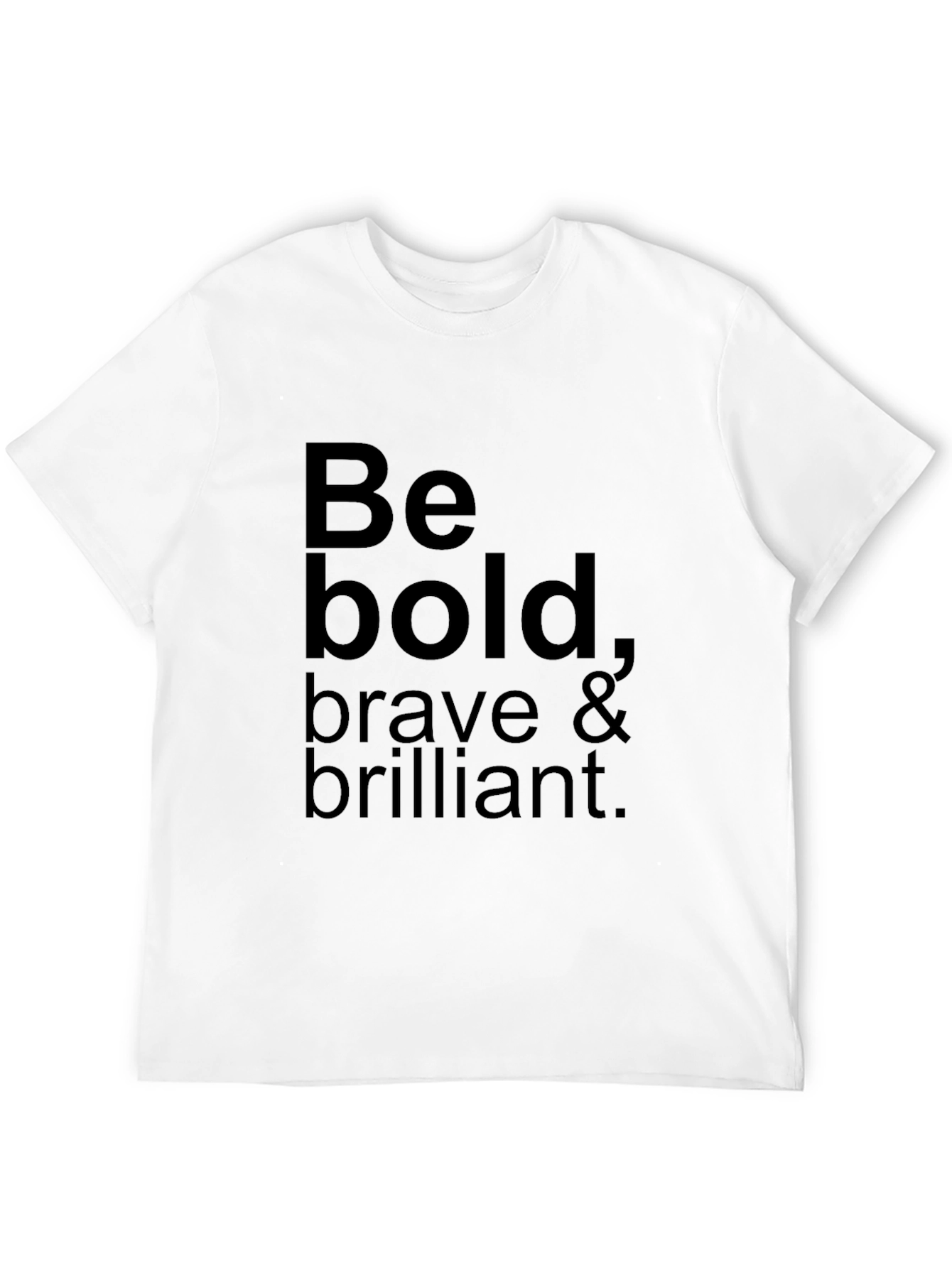 Be Bold Graphic Tee - Black Cotton Casual Shirt