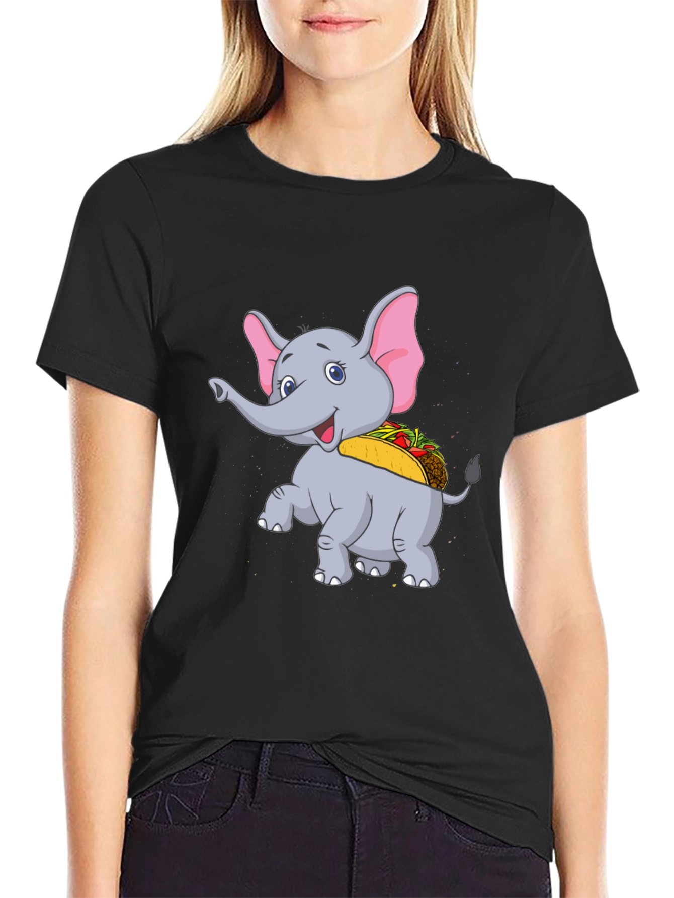 Elephant Taco T-Shirt - Cute Cartoon Animal Tee