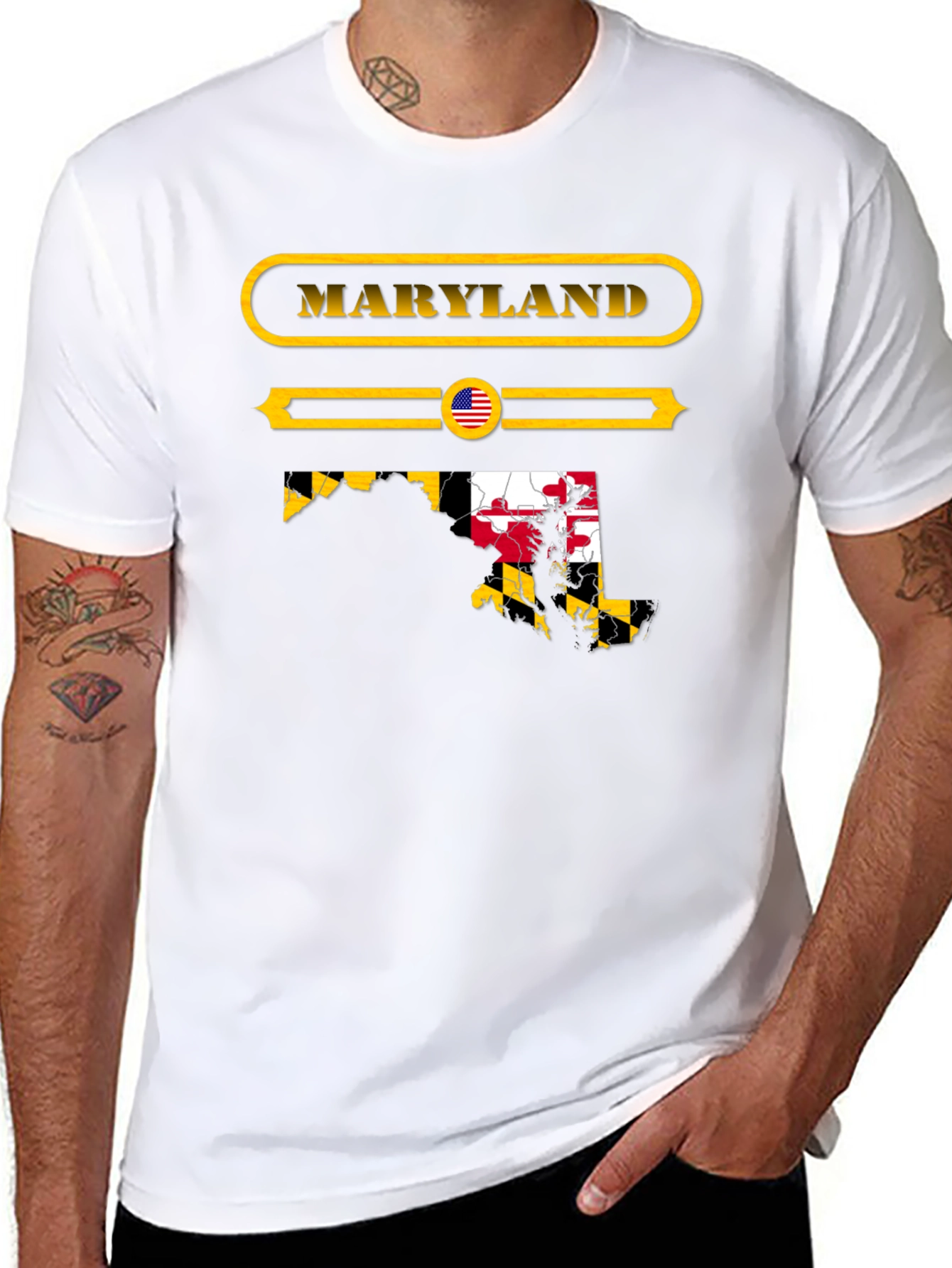 Maryland State Pride T-Shirt - Black