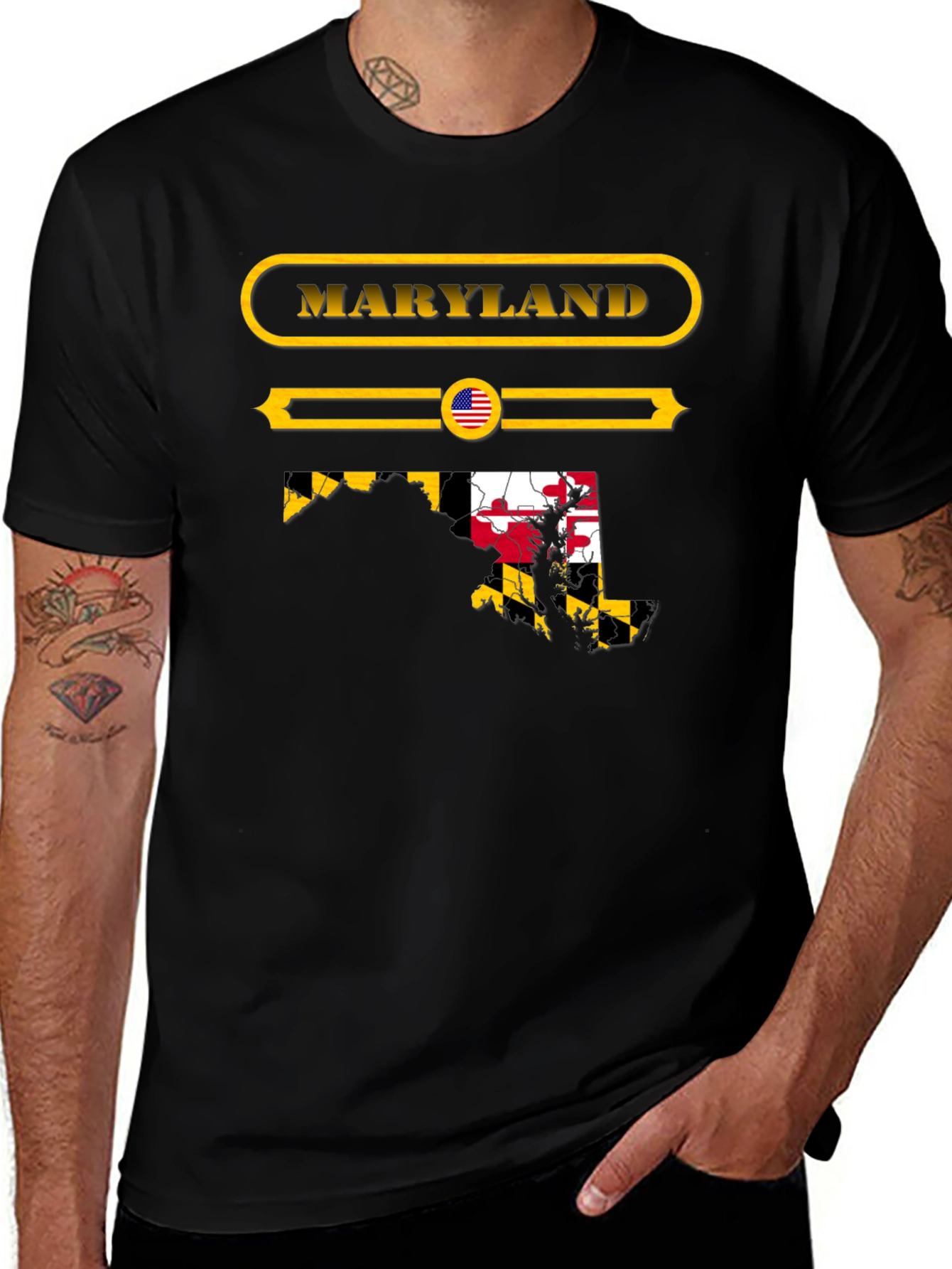 Maryland State Pride T-Shirt - Black