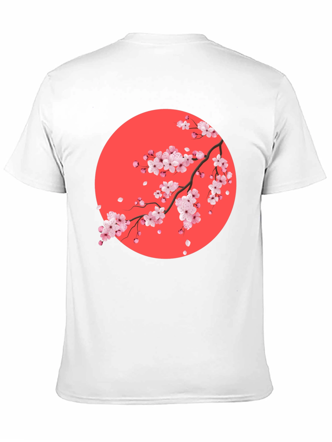 Sakura Blossom Graphic Tee - Mens Black T-Shirt