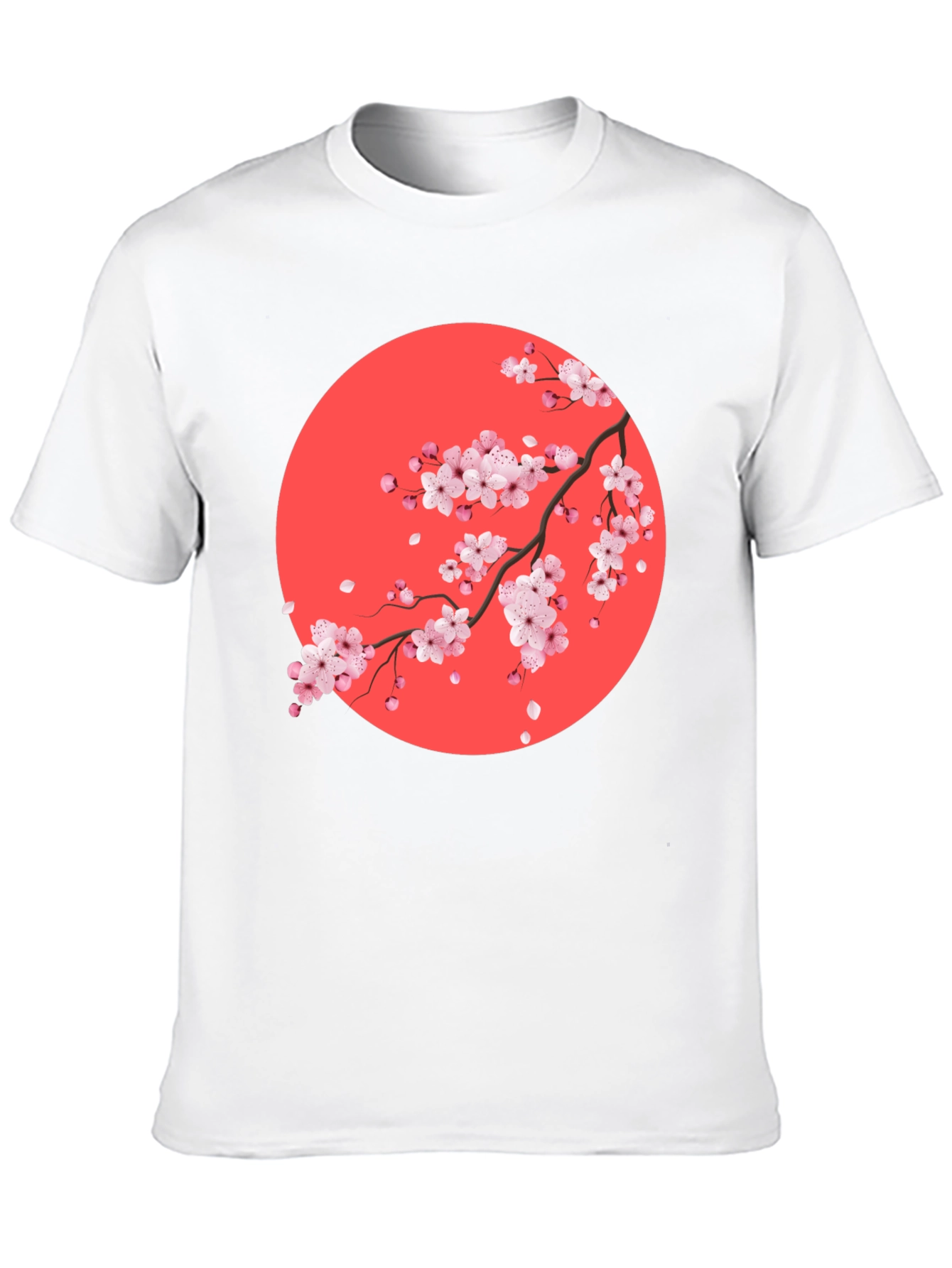Sakura Blossom Graphic Tee - Mens Black T-Shirt