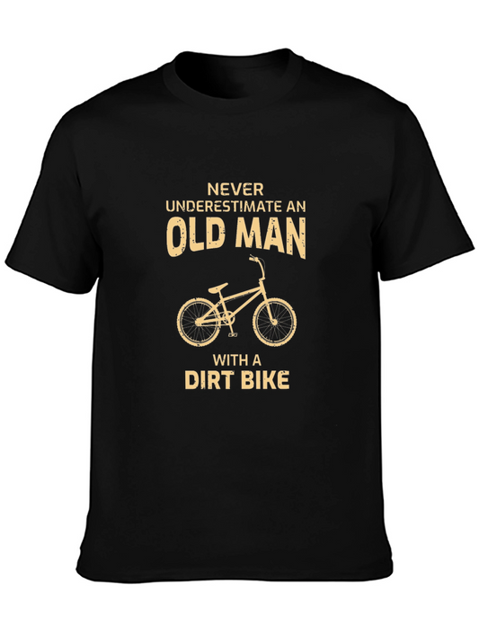 Funny Old Man Dirt Bike T-Shirt