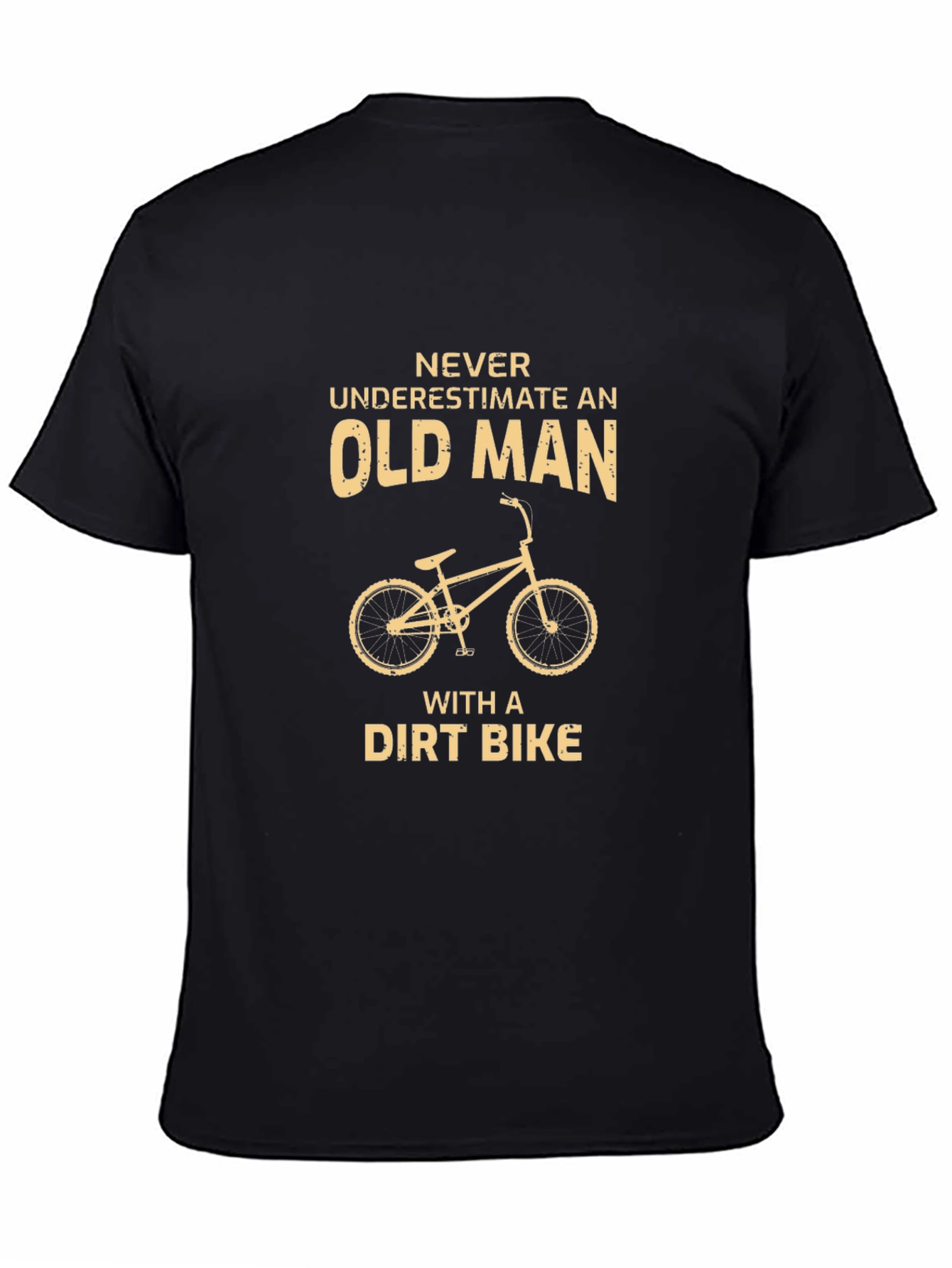 Funny Old Man Dirt Bike T-Shirt