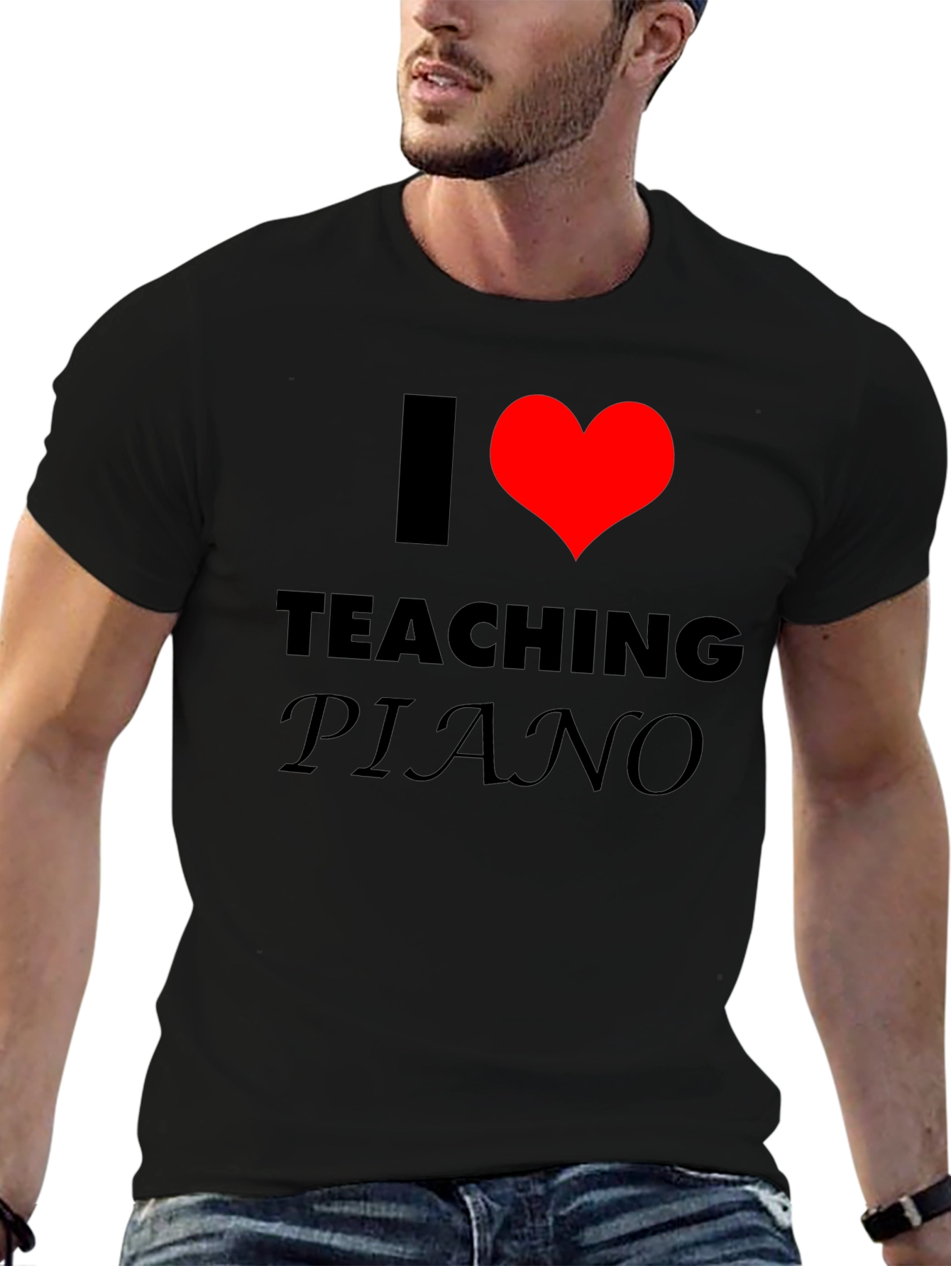 I Love Teaching Piano T-Shirt - Music Teacher Gift