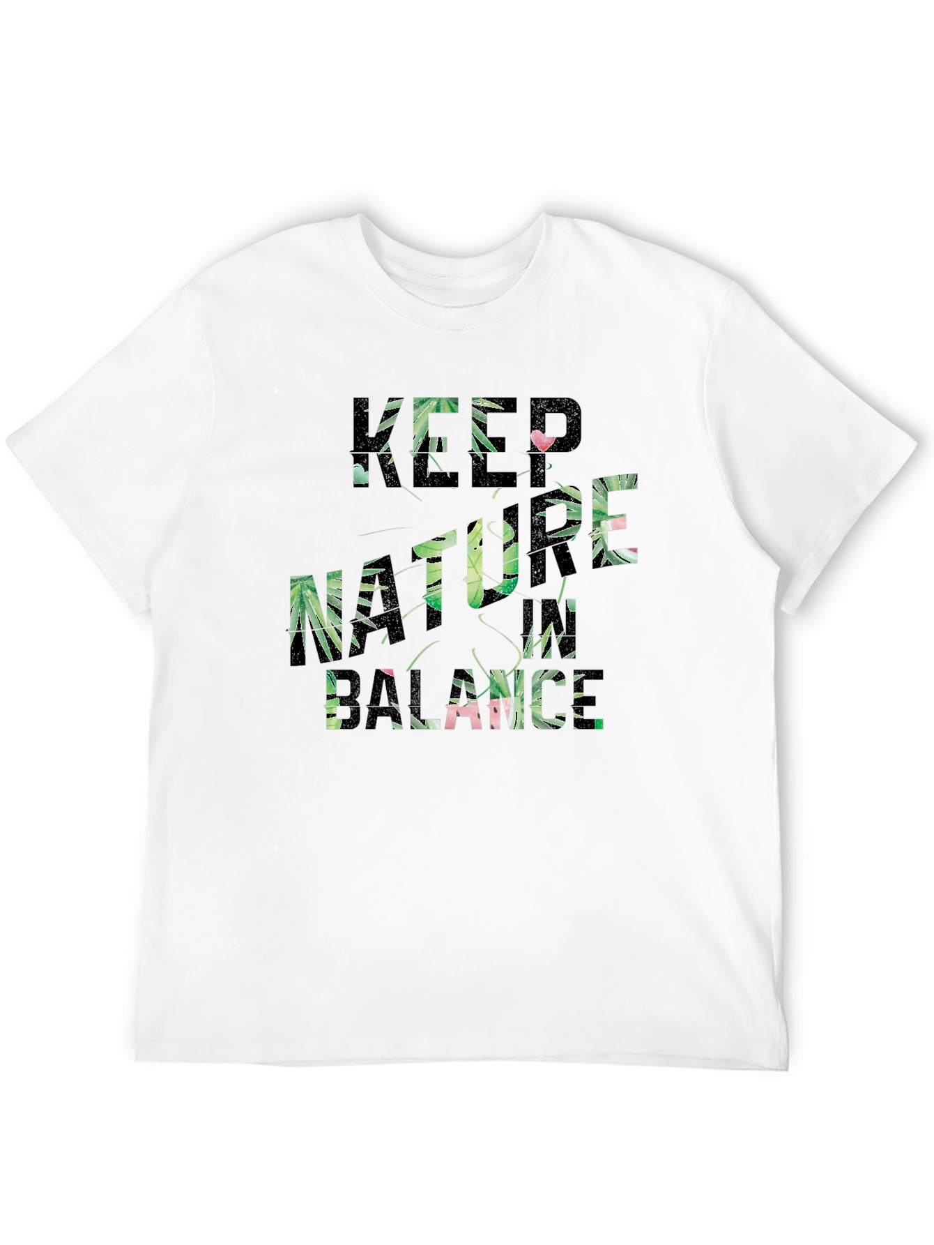 Keep Nature in Balance Graphic Tee - Black