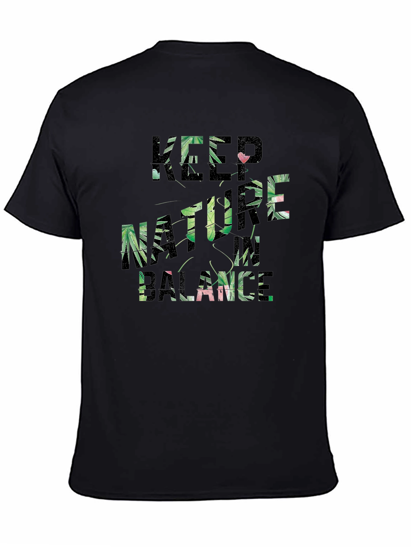 Keep Nature in Balance Graphic Tee - Black