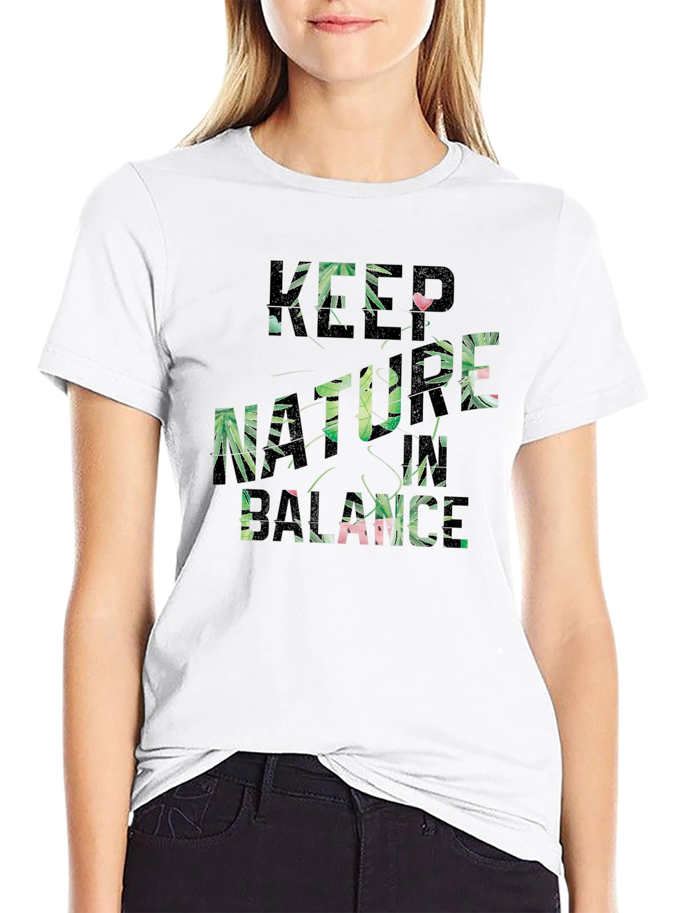 Keep Nature in Balance Graphic Tee - Black