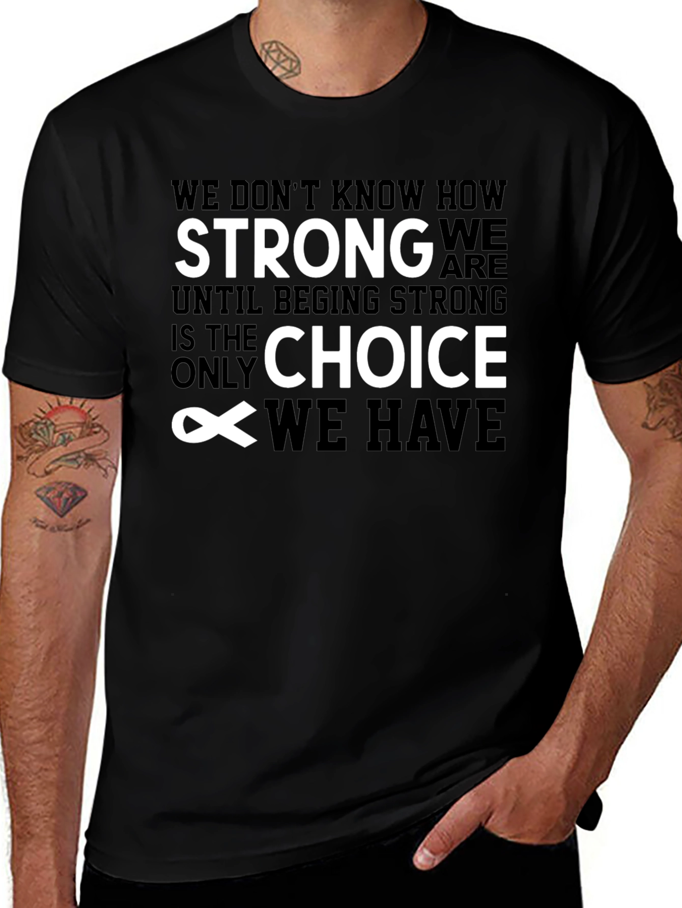 Inspirational Quote Black T-Shirt